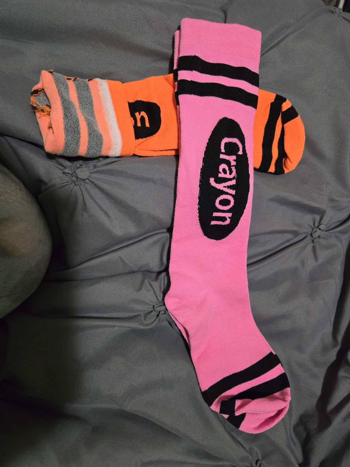 Glitopper Crayon Socks, Halloween Stockings for Women customer photo 1