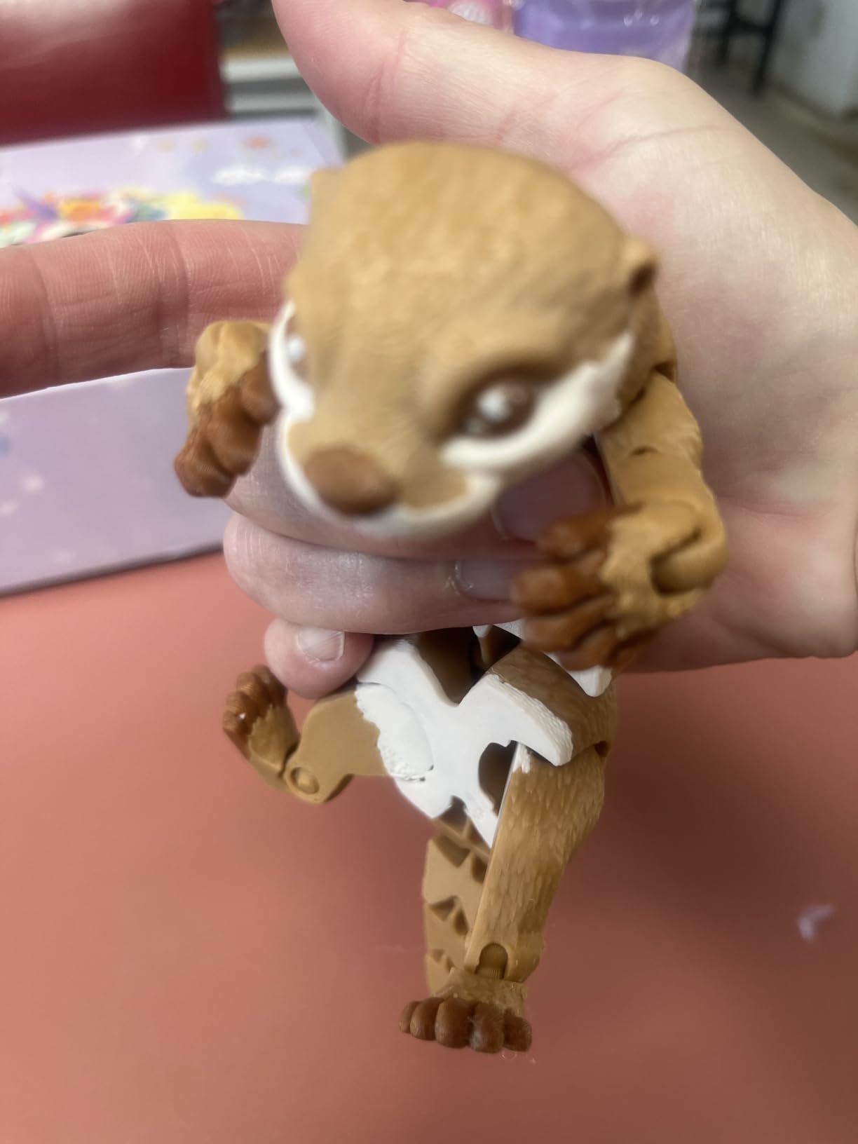 3D Printed Animals - Articulated Pangolin Toys, Flexible Animals Toy Statue,Movable Joints,Fidget Toys, Desk Home Office Decor, Birthday Halloween customer photo 2