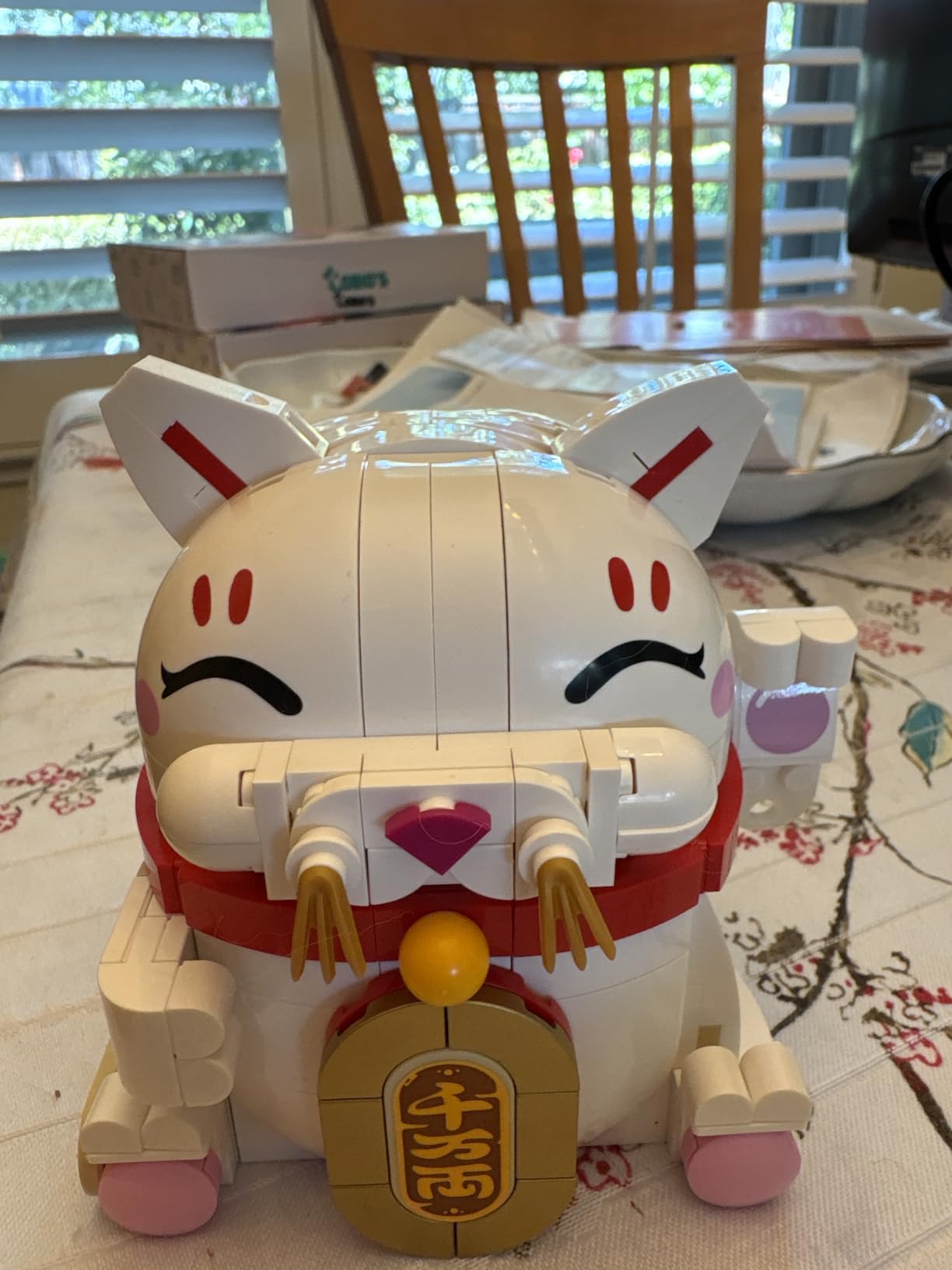 LEGO Lucky Cat Building Toy for Girls & Boys - Smiling Cat W/Waving Paw Function for Kids, Ages 9+ - Home Decor for Spring Festival & Chinese New Year Celebrations - Gift Idea for Birthdays - 40813 customer photo 1