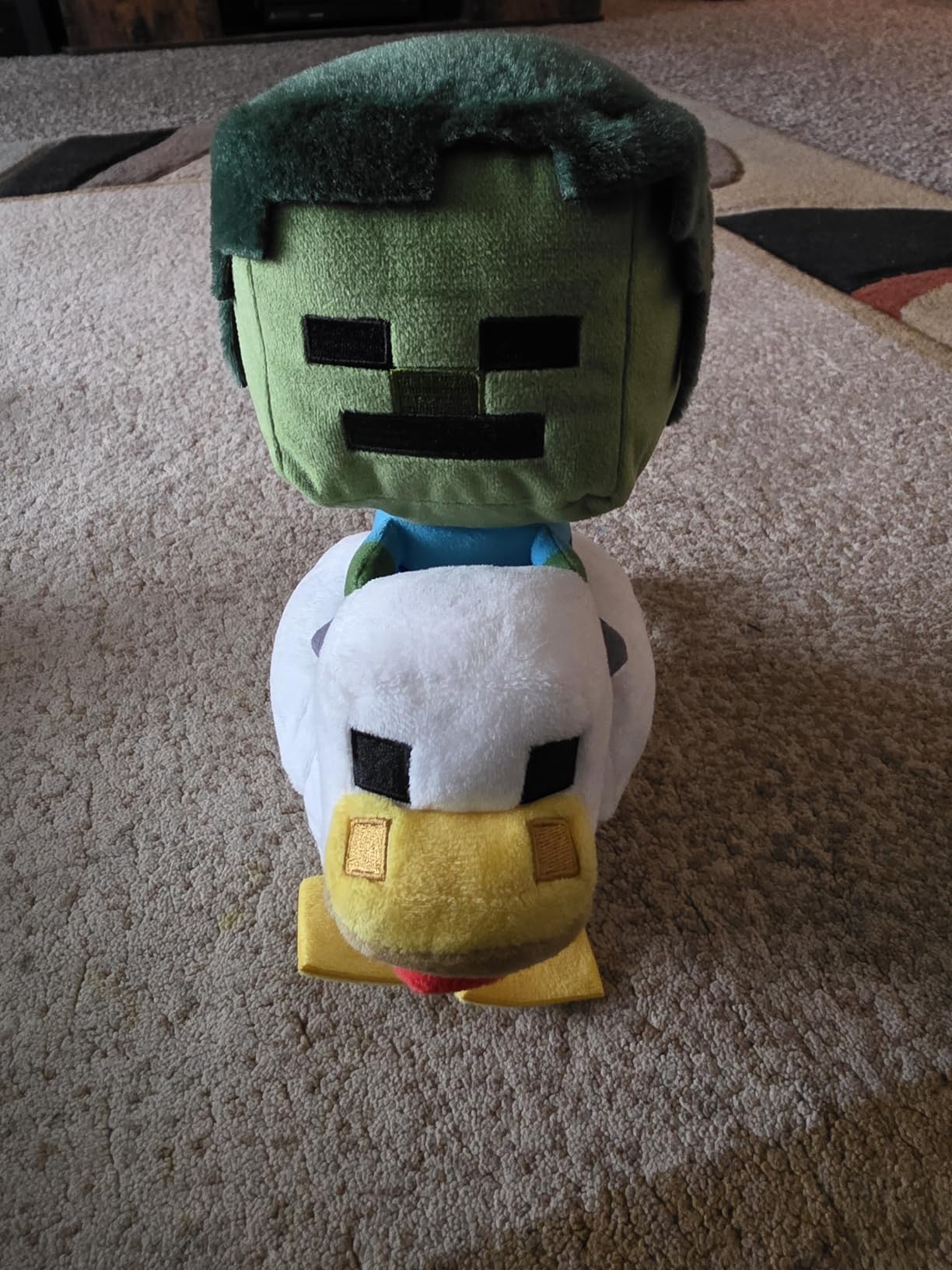 Mattel Minecraft Plush Zombie Chicken Jockey Toy, Collectible Stuffed Animal, 8-inch Soft Doll Inspired by Video Game Character customer photo 1