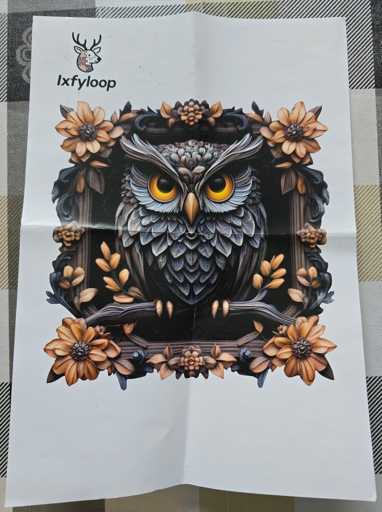 Ixfyloop Wooden Puzzle 200Pcs Modernist Baboon Jigsaw Gift 11x11.2in | Modernist PopArt baboon design, 3MM thick Unique shape laser-cut pieces, wall decor, birthday & holiday gift, Family mindful Game customer photo 2