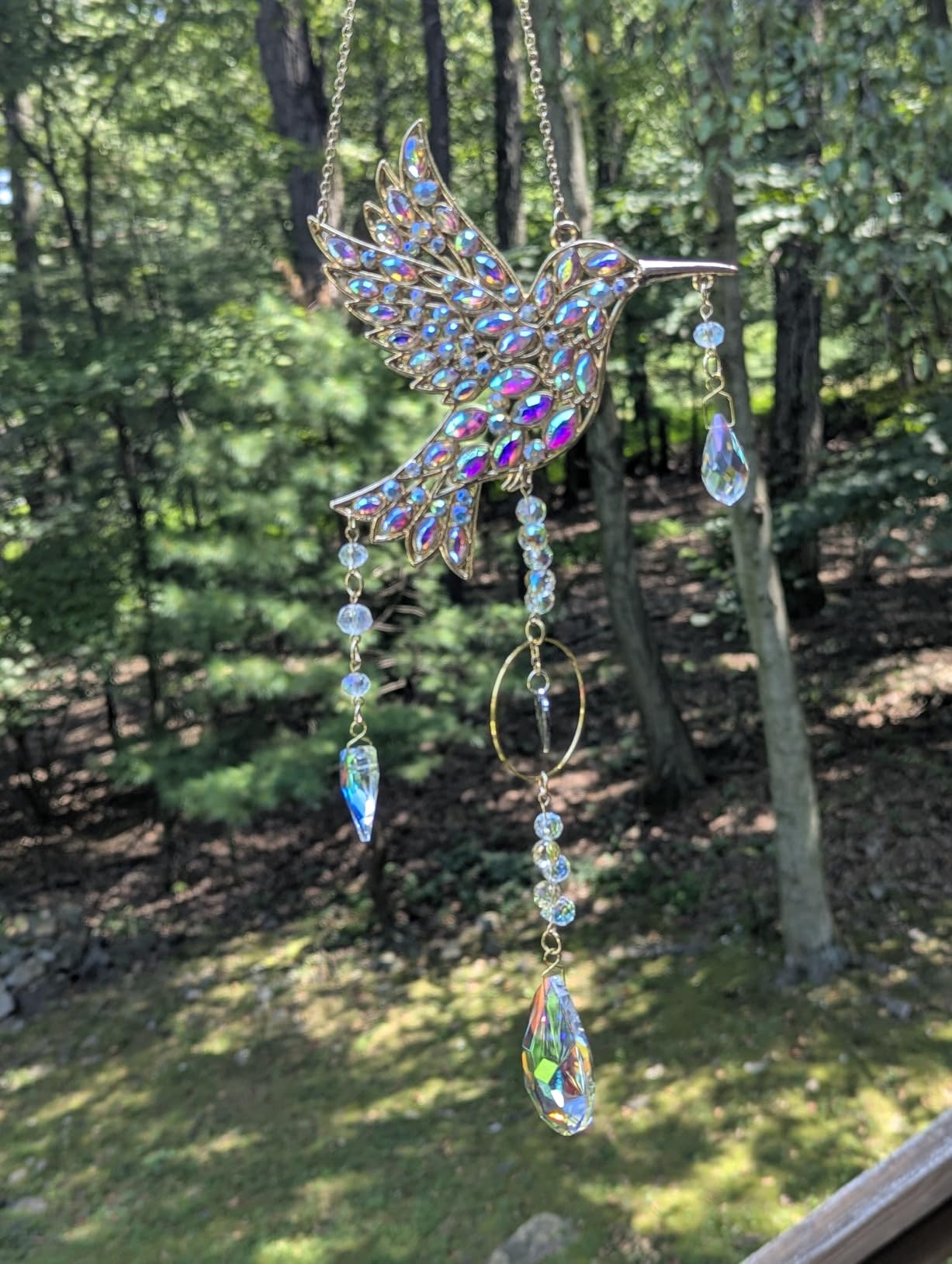 Hummingbird Gifts for Mom, Mom Gifts for Birthday Christmas from Daughter, Sun Catchers Indoor Window Outdoor Garden, Spring Home Decor Hummingbird Gift for Women Mother Grandma Bird Lovers customer photo 2