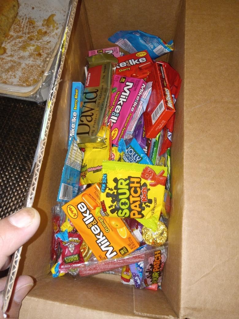 Snack Box Care Package Gift Box - Large Variety Snack, Candy & Treats for College Students, Adults, Kids, and Office Treats - 60 Count customer photo 2