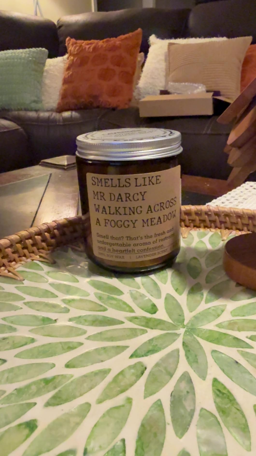 LEADO Mr Darcy Candle, Pride and Prejudice Gifts, Jane Austen Gifts | Funny Christmas, Birthday Gifts customer photo 1