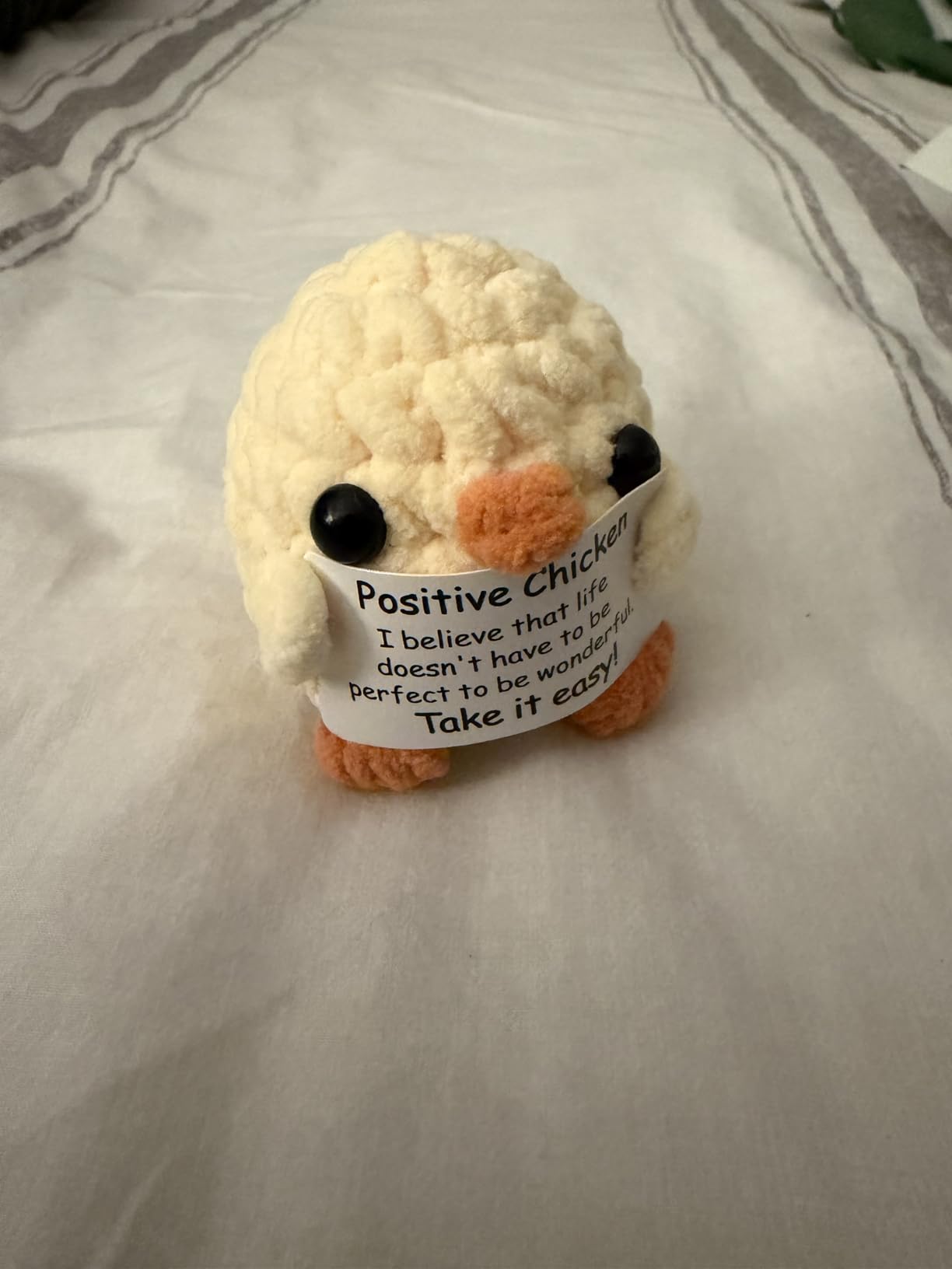 BEEBOY Positive Crochet Animals Parrot - Emotional Support Crochet Plushies, Crochet Ornament Gifts, Kawaii Positive Affirmations Buddies for Lover Women, Funny Advent Calendar customer photo 1