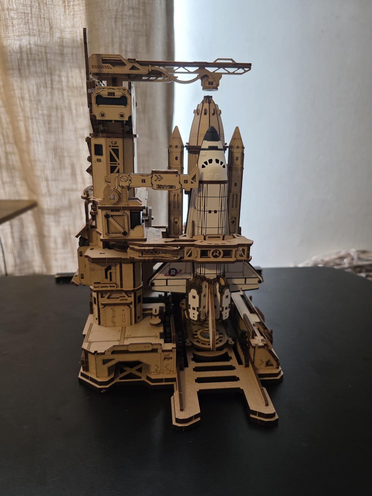 ROKR 3D Puzzles for Adults Space Shuttle, Interactive DIY Building Model with Lighting, Airplane Wooden Puzzles, Desk Decor, Engineering Gifts for Adults Men Teens 14+, STEM Project customer photo 1