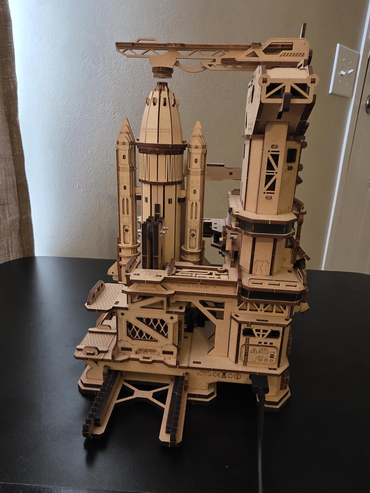 ROKR 3D Puzzles for Adults Space Shuttle, Interactive DIY Building Model with Lighting, Airplane Wooden Puzzles, Desk Decor, Engineering Gifts for Adults Men Teens 14+, STEM Project customer photo 2