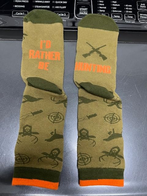 Fishing & Hunting Socks Funny Gift for Outdoor Hunters & Fishermen customer photo 1
