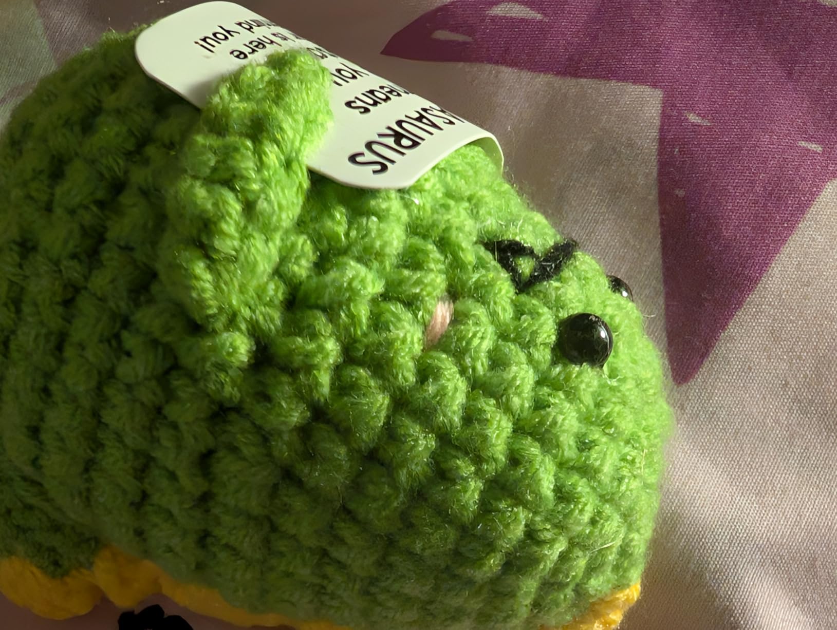 OCCdesign Mini Uncle Gifts from Niece Nephew I Love You Unclesaurs Best Uncle Gifts Handmade Crochet Dino Thank You Gift for Uncle Funny Birthday Ideas for Uncles Handmade Crochet Dinosaur Home Decor customer photo 1