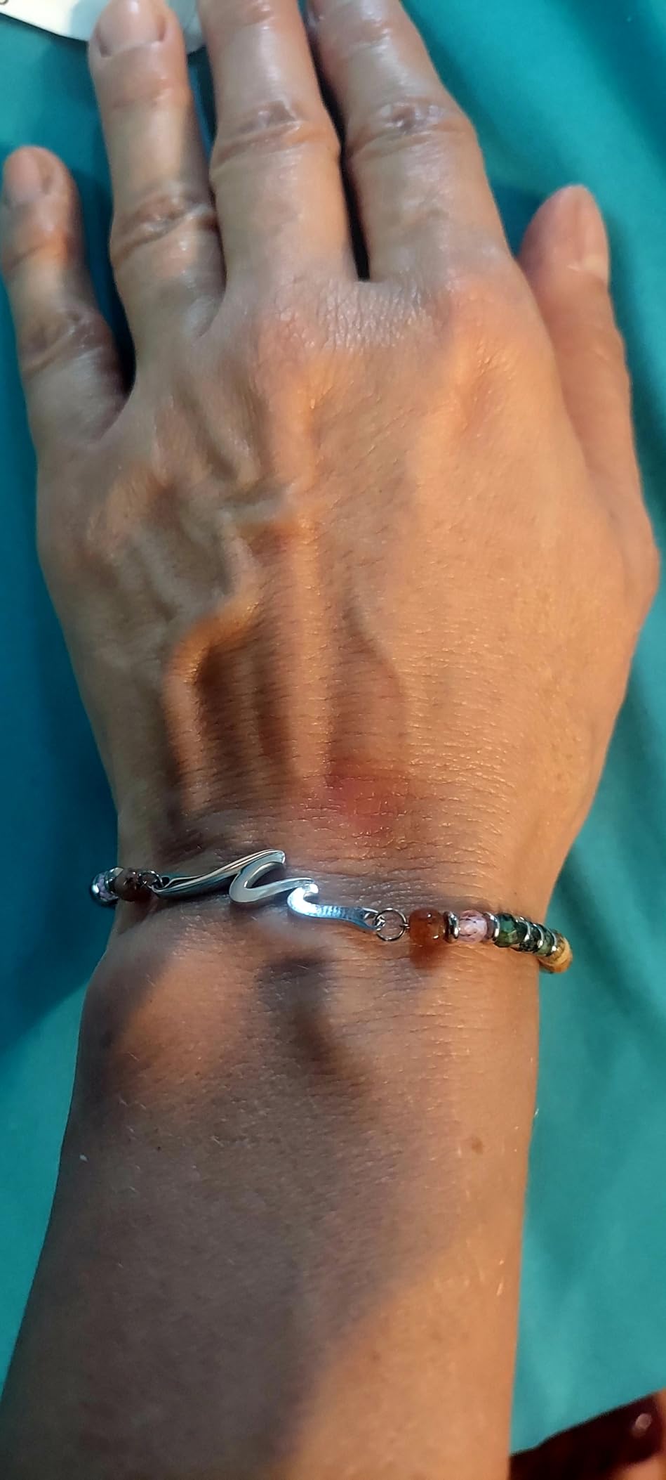 Friend Gifts for Women, Unique Birthday Gifts for Women, Sister Gift from Sister, Wave Bracelet, Christmas Stocking Stuffers for Woman Female, Bestie Friendship Bracelets customer photo 1