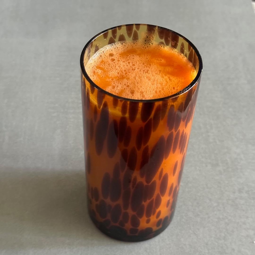 Joseph Sedgh Collection Tortoise Shell Highball Glass Set of 4 - 14.54 oz Borosilicate Cocktail & Water Glasses - Durable, Lead-Free, Dishwasher Safe - Elegant Gift Packaging customer photo 2