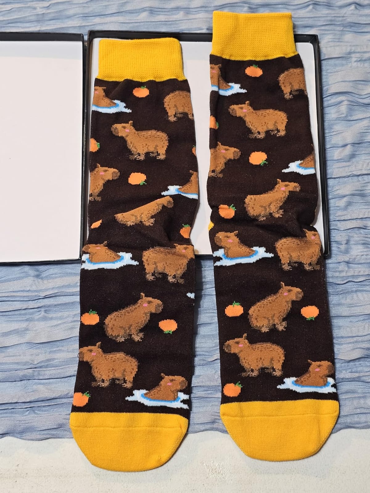 Capybara Gifts for Men Women - Funny Capybara Socks, Animal Gifts Stocking Stuffers for Teens customer photo 1
