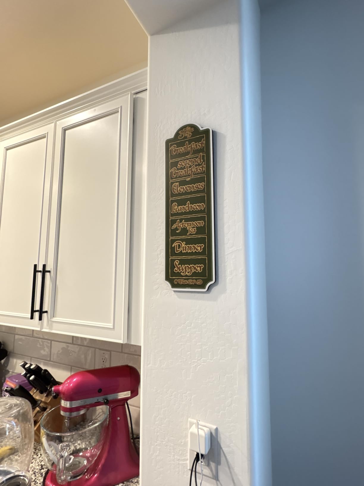The Lord Of The rings Hobbit Daily Schedule Wooden Sign Art | 20 x 6 Inches customer photo 2