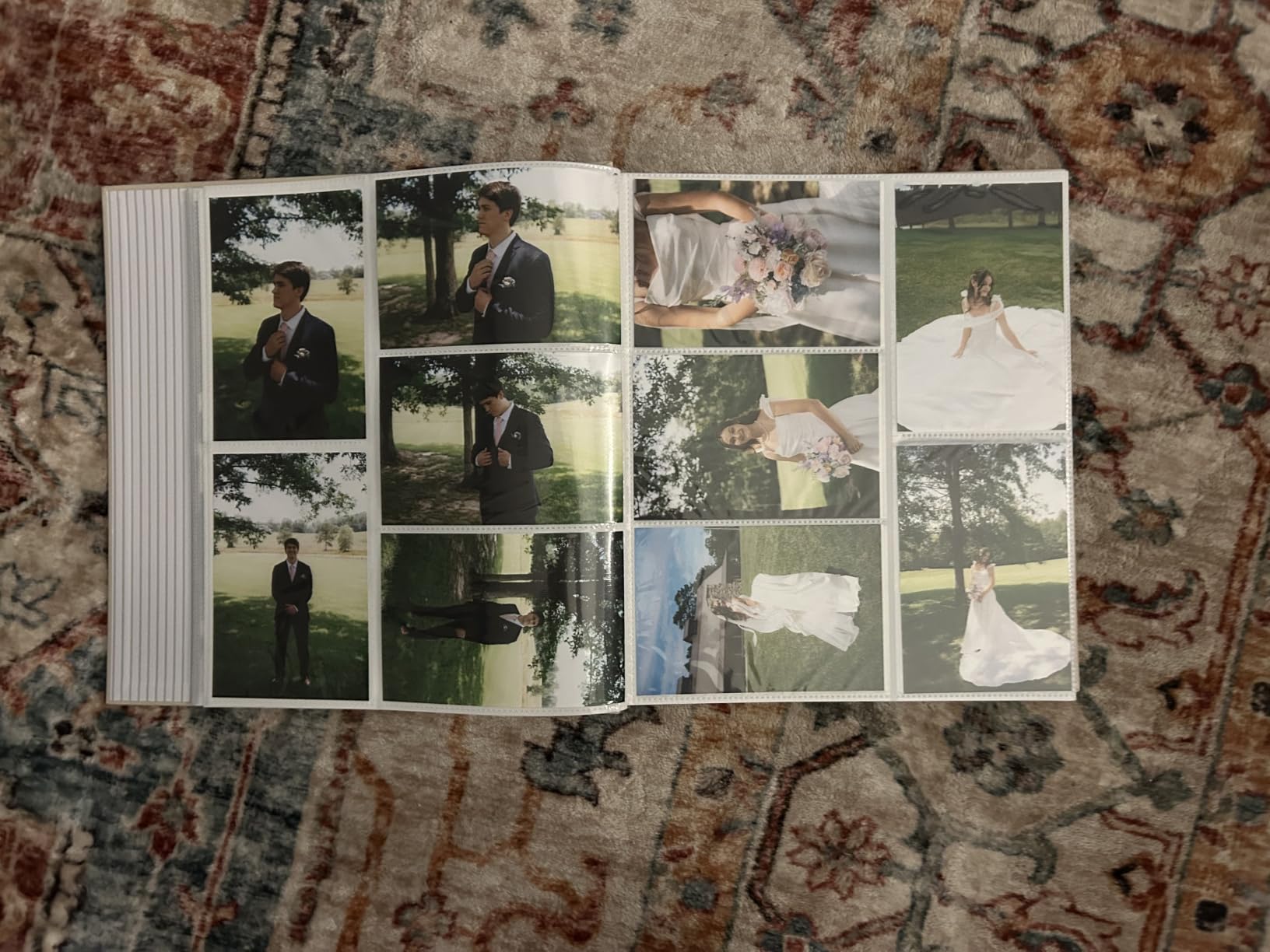 Wedding Photo Album 4x6 Pictures & Custom 2026 Year - Large Picture Scrapbook with 400 Pockets for Horizontal & Vertical Photos - Linen Photo Album Book for Personalized Wedding Day Memory Keepsake customer photo 2