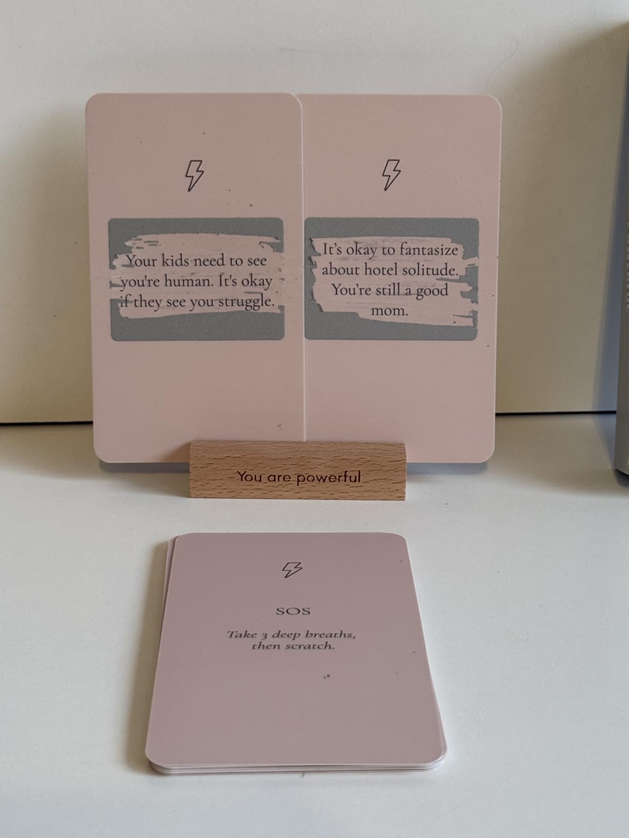 Working Mom Affirmation Cards for Women - 50 Daily Positive Affirmations Cards (30 Uplifting Cards + 20 Fun Scratch-Offs) customer photo 2