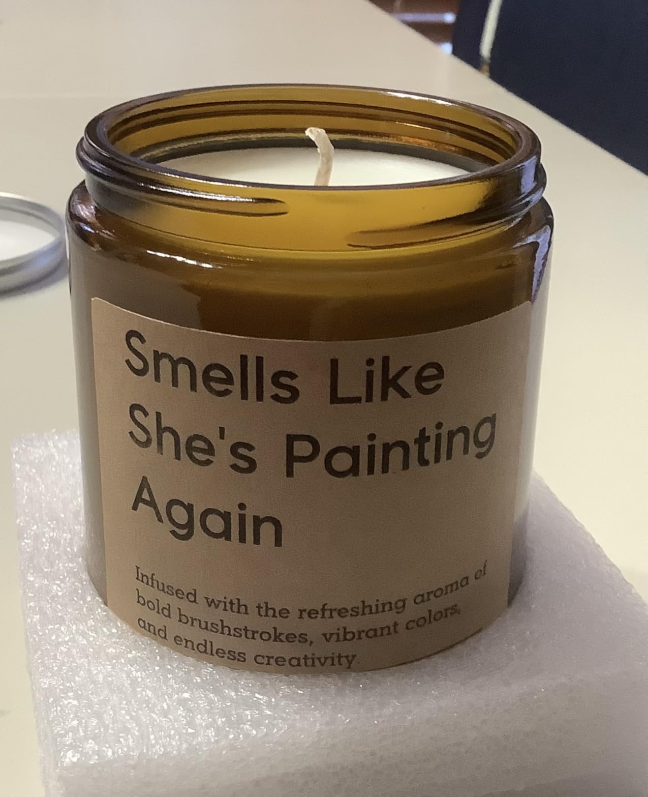LEADO Painting Candle - Painter Gifts, Gifts for Artists, Painters Women, Painting Lovers - Funny Appreciation, Mothers Day, Birthday Presents for Art Teachers Women, Watercolor Artists, Art Lovers customer photo 1