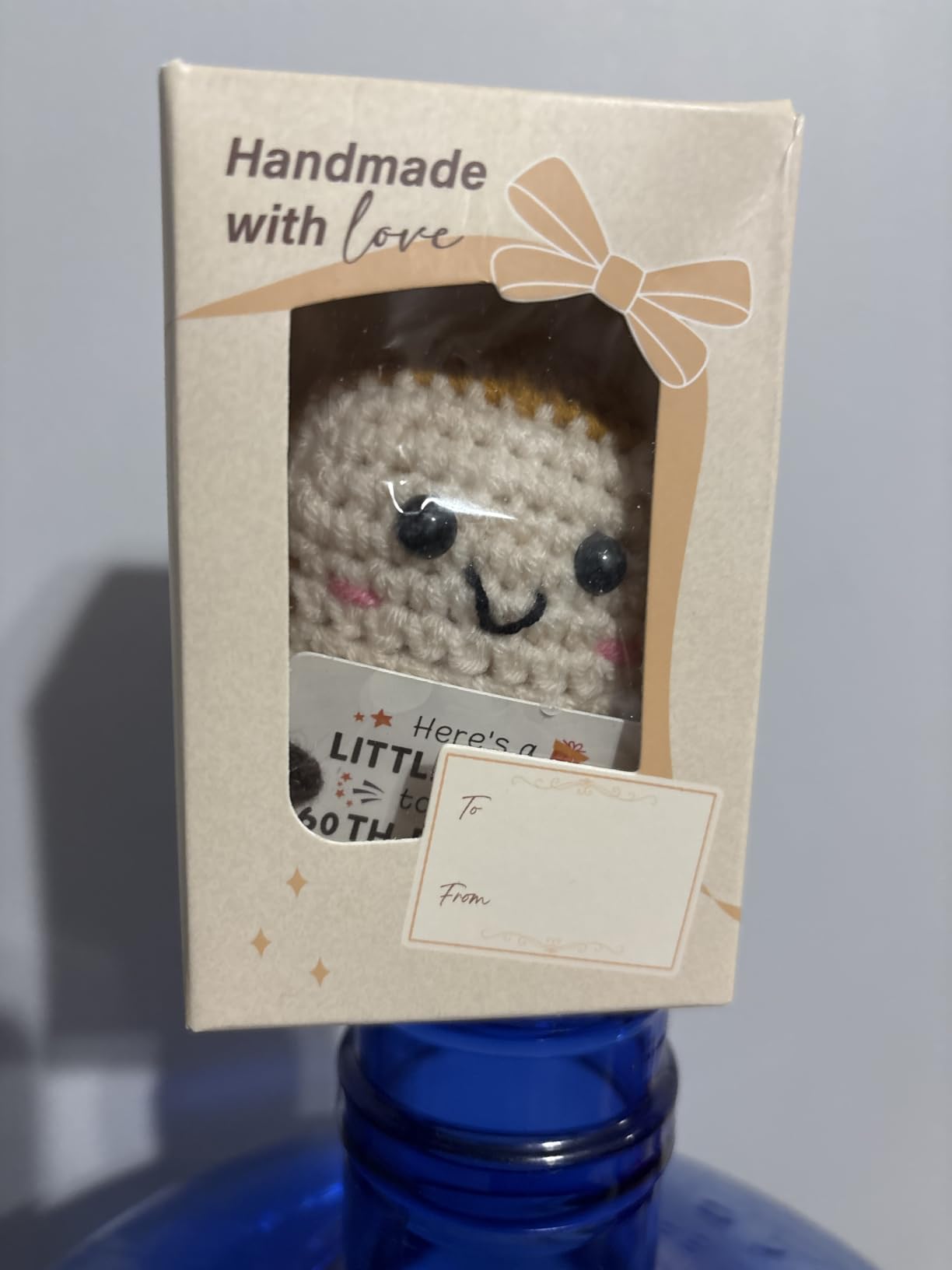 16th Birthday Gifts for Girls Boys, Cute Handmade Crochet Toast Decors with 16th Bday Card, Unique Birthday Gifts for Teens 16, Gift for Son Daughter Grandchildren from Mom Dad Aunt Uncle customer photo 1