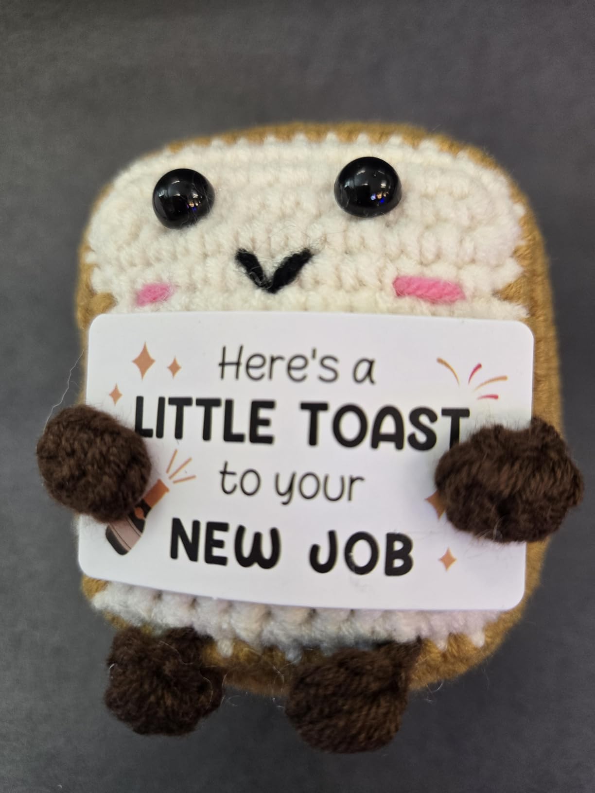 16th Birthday Gifts for Girls Boys, Cute Handmade Crochet Toast Decors with 16th Bday Card, Unique Birthday Gifts for Teens 16, Gift for Son Daughter Grandchildren from Mom Dad Aunt Uncle customer photo 2