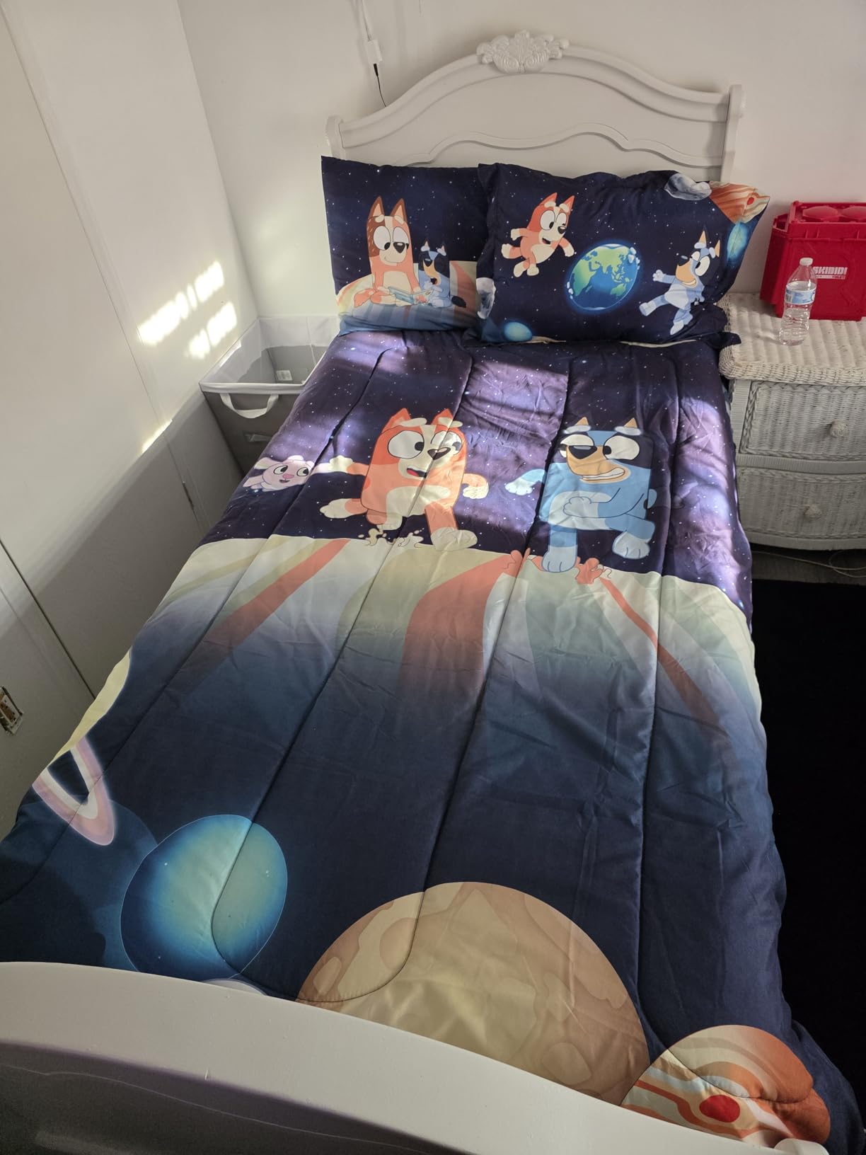 Kids Comforter Set Includes Sheets and Pillow Covers - Soft and Cozy Bed Set for Stylish Room Decor, Blue - Bluey & Bingo, 4 Piece Toddler customer photo 2
