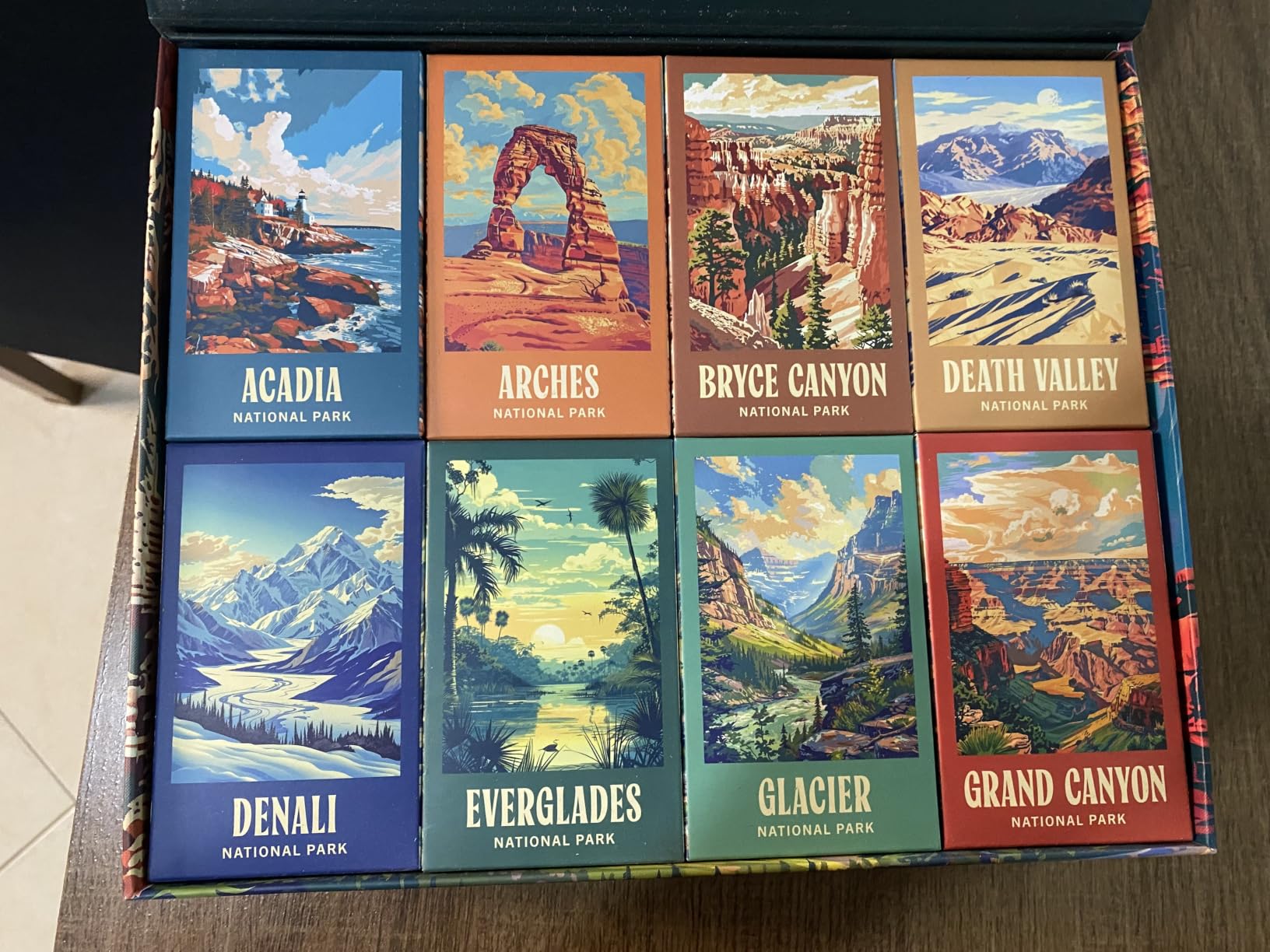 RoseArt - National Parks Jigsaw Puzzle Box Set - 16 Mini Puzzles, 100 Pieces Each - Colorful Puzzle Gift Set for Adults customer photo 1