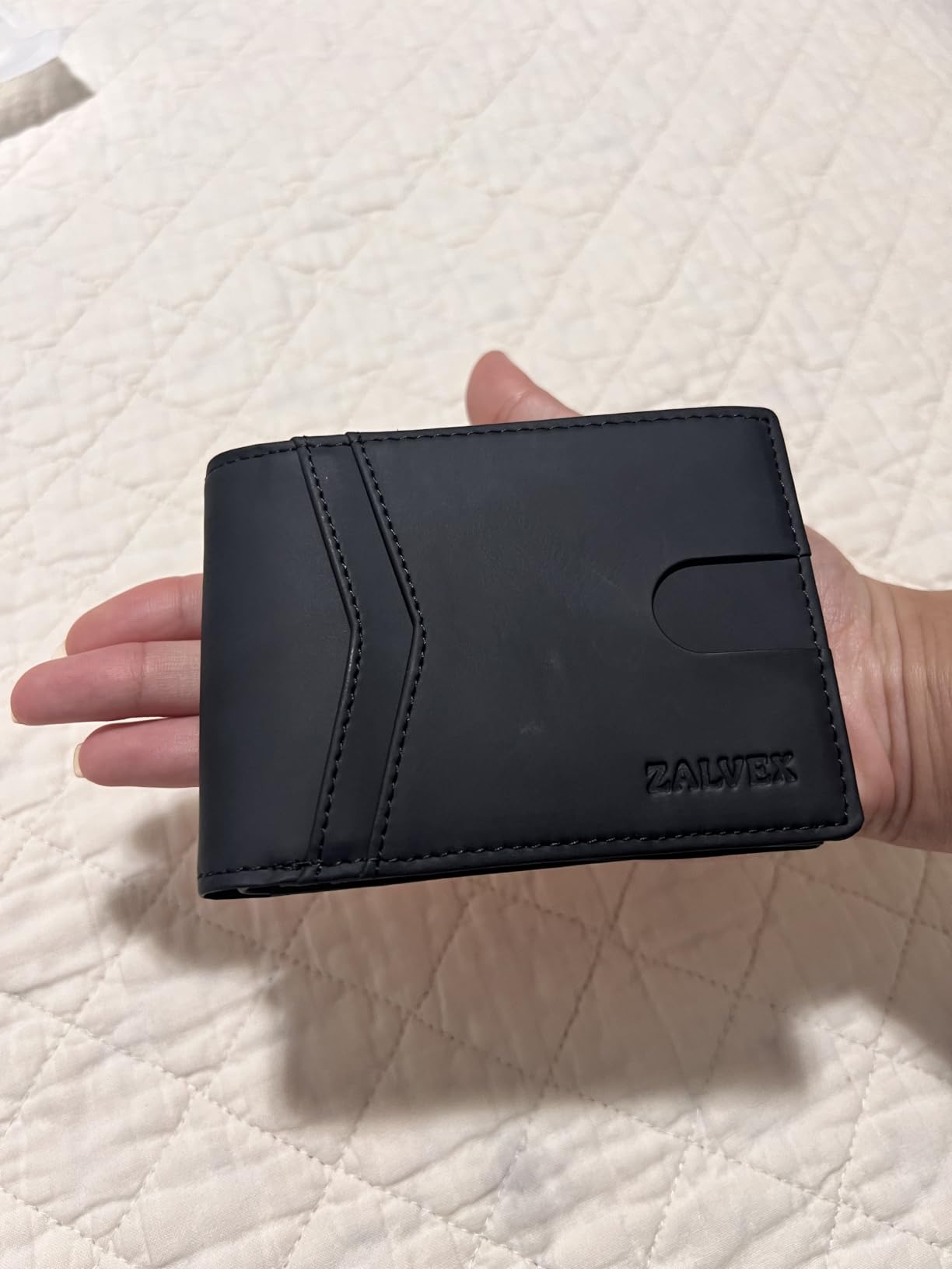ZALVEX Wallet for Men Slim RFID Blocking Leather Credit Card Holder Wallet customer photo 2