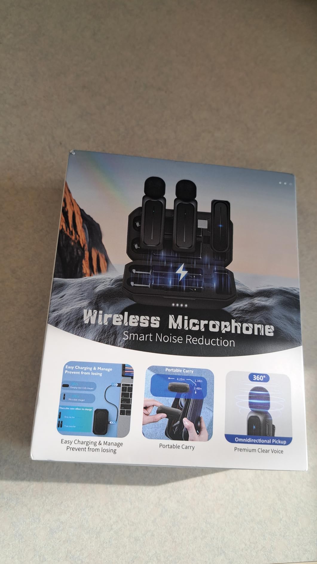 MAYBESTA Wireless Mini Microphone for iPhone, Android Phone - 2 Pack Lavalier Lapel Mic for Audio Video Recording - Clip on Content Creator Microphones for YouTube Tiktok Podcast Vlogging customer photo 2