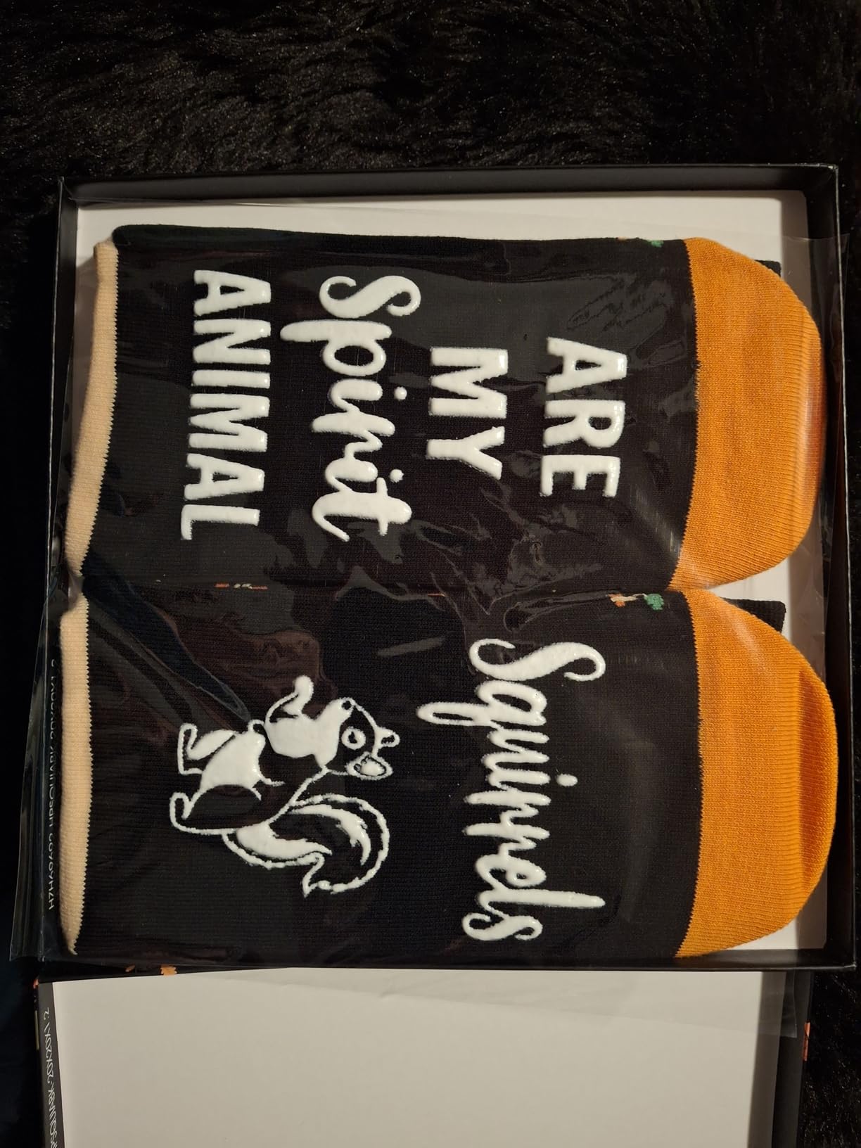 HAPPYPOP Spirit Animal Gifts Ideas - Funny Unisex Socks for Squirrels Raccoons Fox Lovers customer photo 1