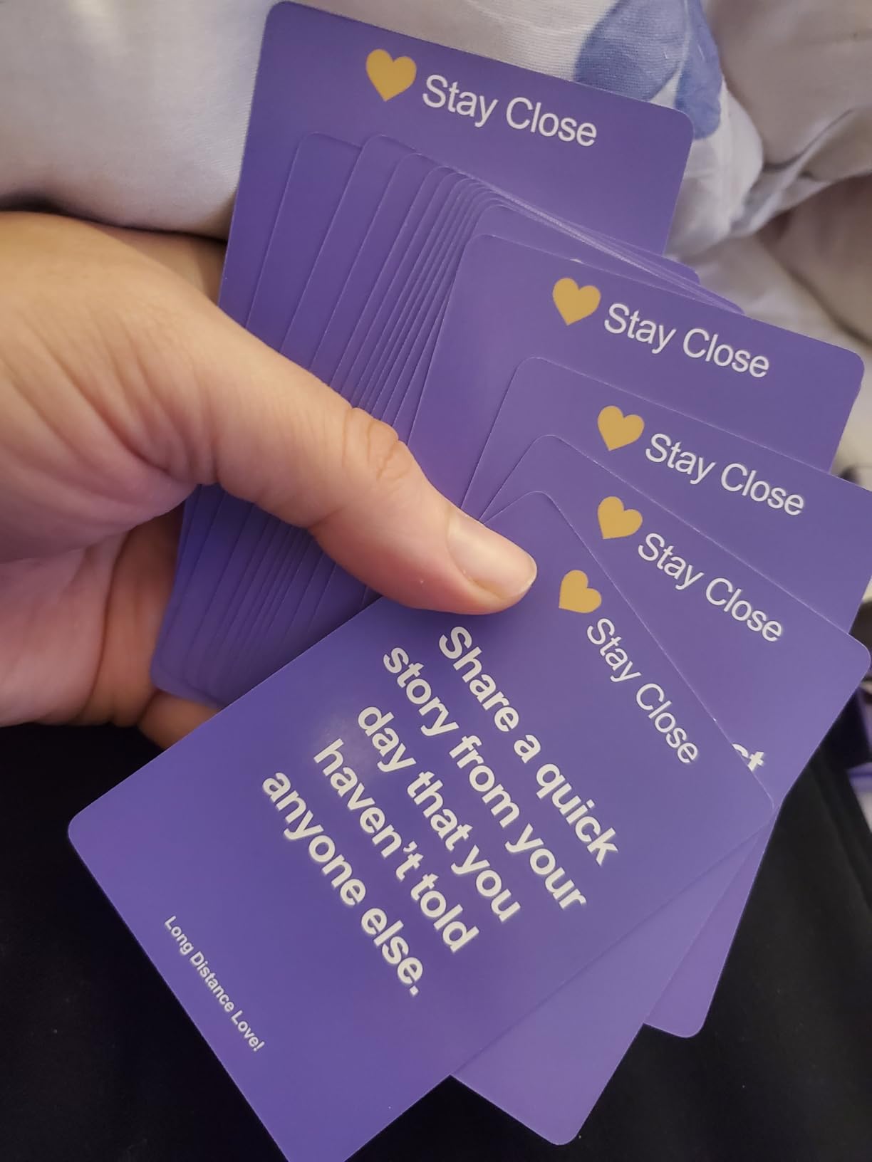 Long Distance Love - Long Distance Relationship Card Game for Couples, 150 Conversation Starter Cards for Video Calls & Virtual Date Night customer photo 1