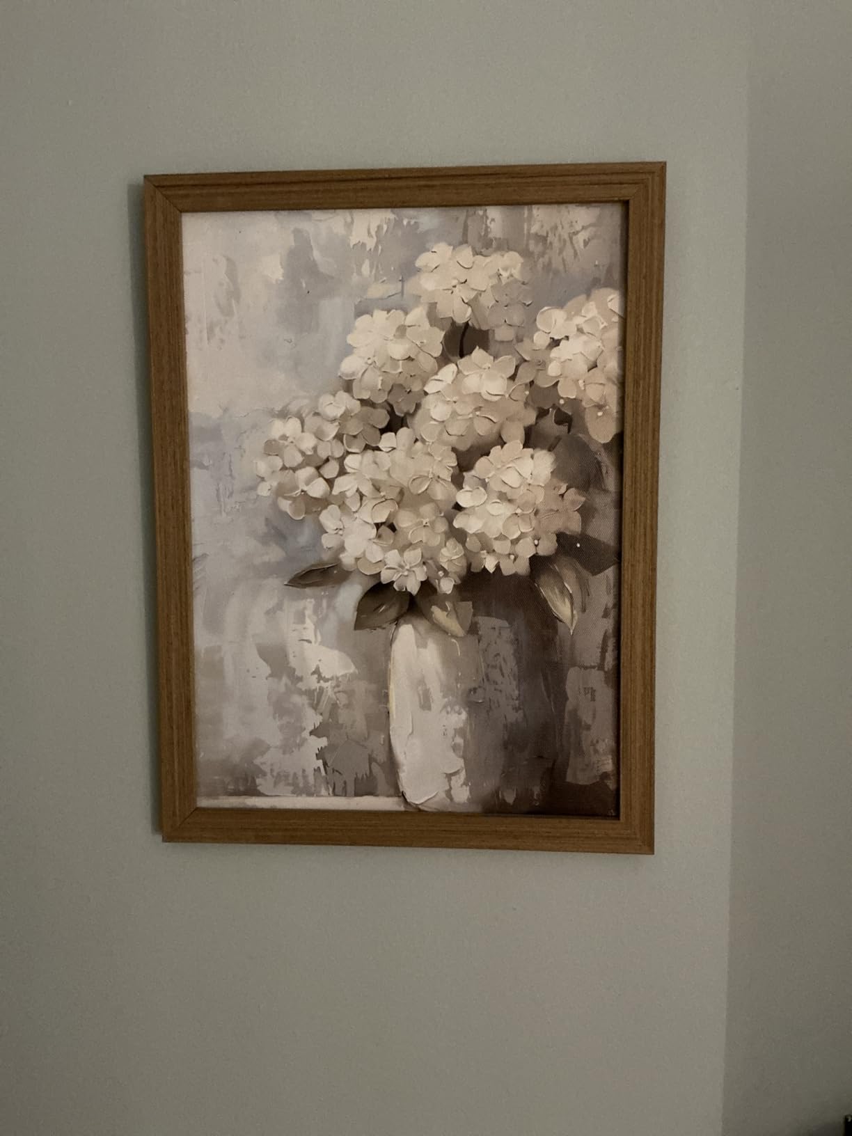 Framed Vintage Forest Deer Canvas Wall Art, Rustic Nature Landscape Paintings Wall Decor, Woodland Animal Pictures Prints Cottagecore Home Decor for Living Room Bedroom Office 12x16 inch customer photo 1