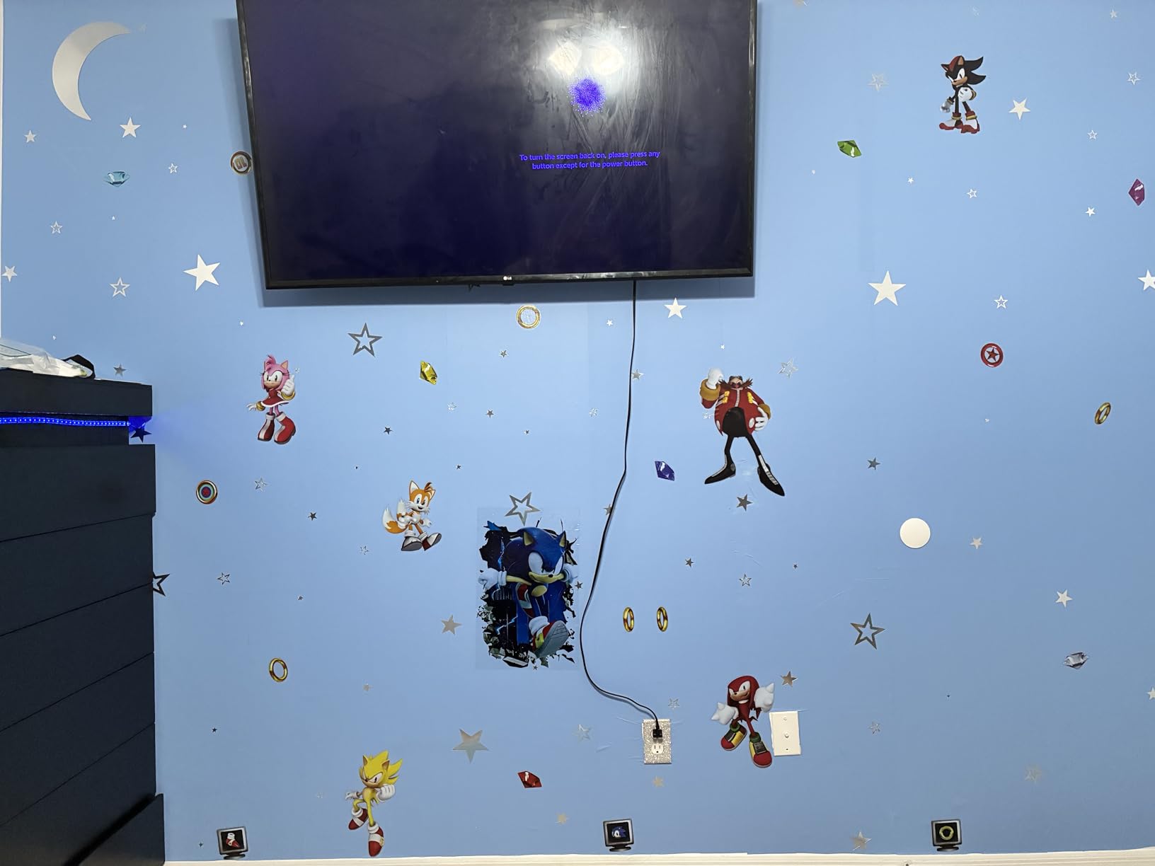 RoomMates Sonic The Hedgehog Characters Wall Decals, RMK5584SCS customer photo 2