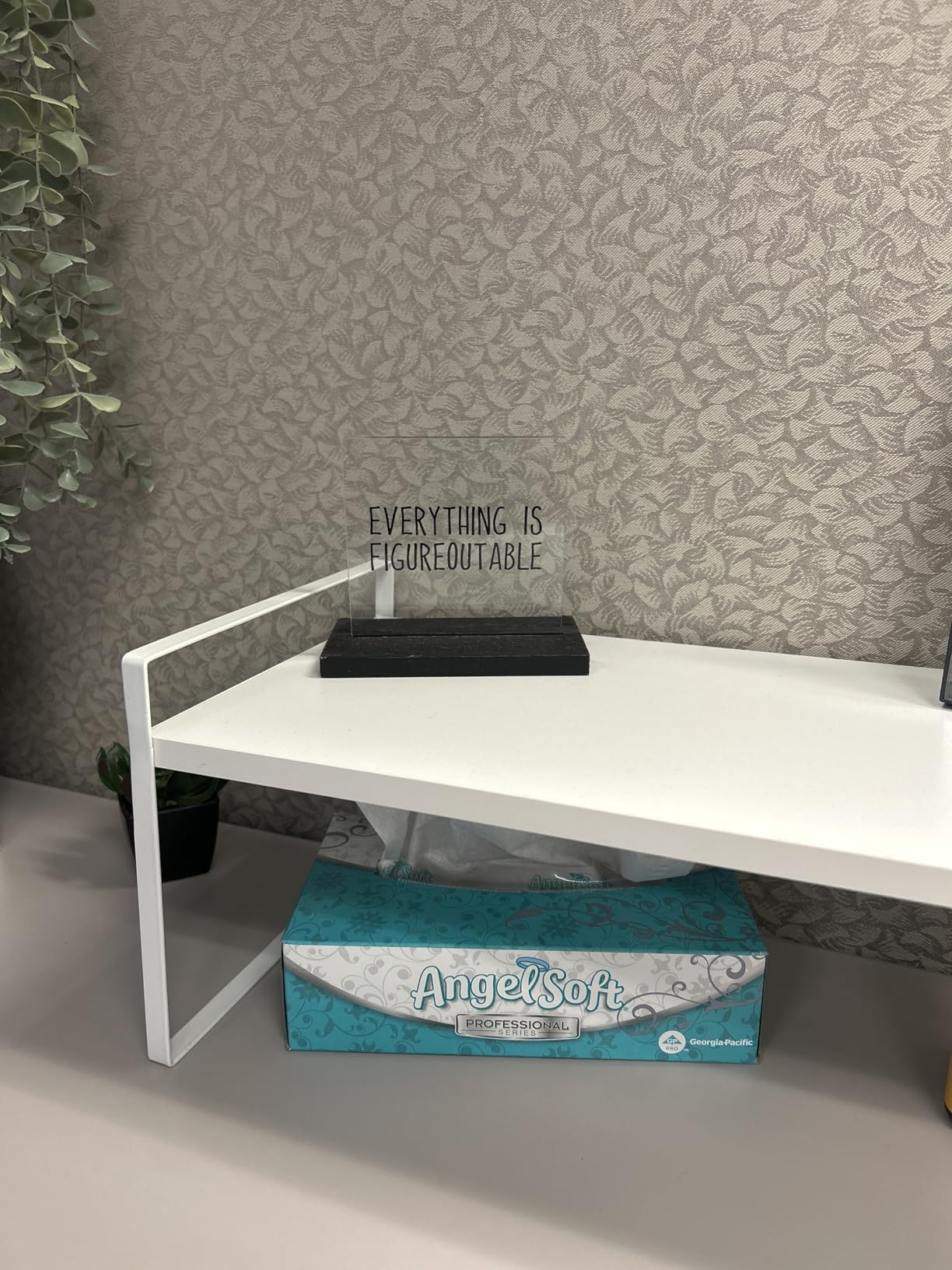 Gratitude Acrylic Plaque - Thank You Gift for Boss and Mentor, Floral Watercolor Workplace Decor customer photo 2