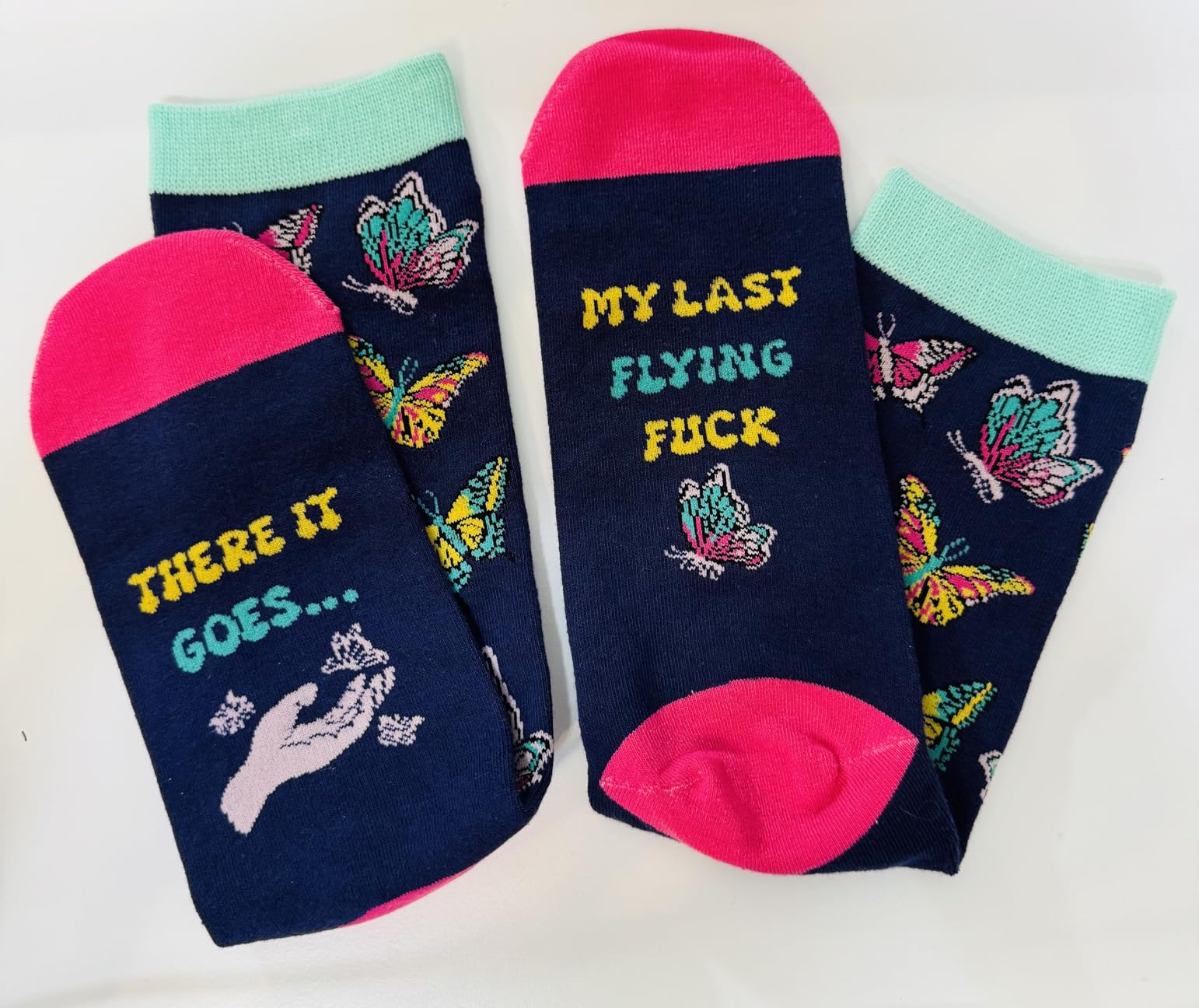 Funny Gift Sock for Cancer, Surgery, Donkey, Butterfly, Llama, Bird Lovers customer photo 2