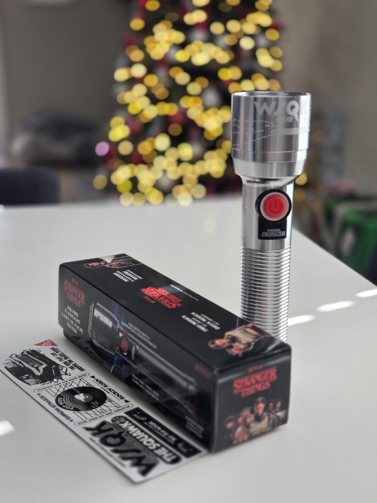 Energizer Stranger Things Squawk Retro LED Flashlight, Camping Flashlight | Bright light and hidden clues, retro LED flashlight, UV mode, 250 lumens, strangerthings design customer photo 2