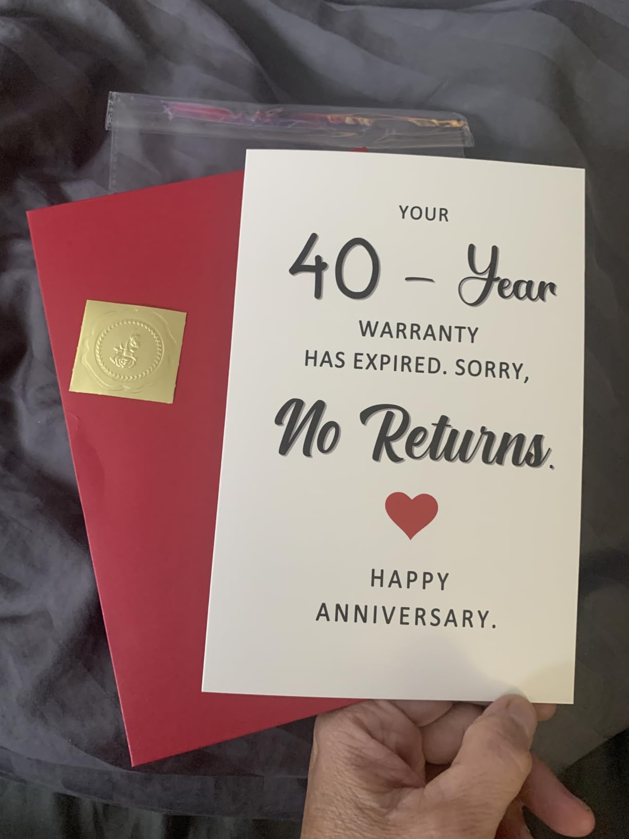 Funny 1st Anniversary Card, Anniversary Card Gifts for Men Women | Wedding Anniversary Cards Gifts for Husband Wife Couples, 1 Year Anniversary Cards Gifts for Boyfriend Girlfriend Him Her customer photo 1