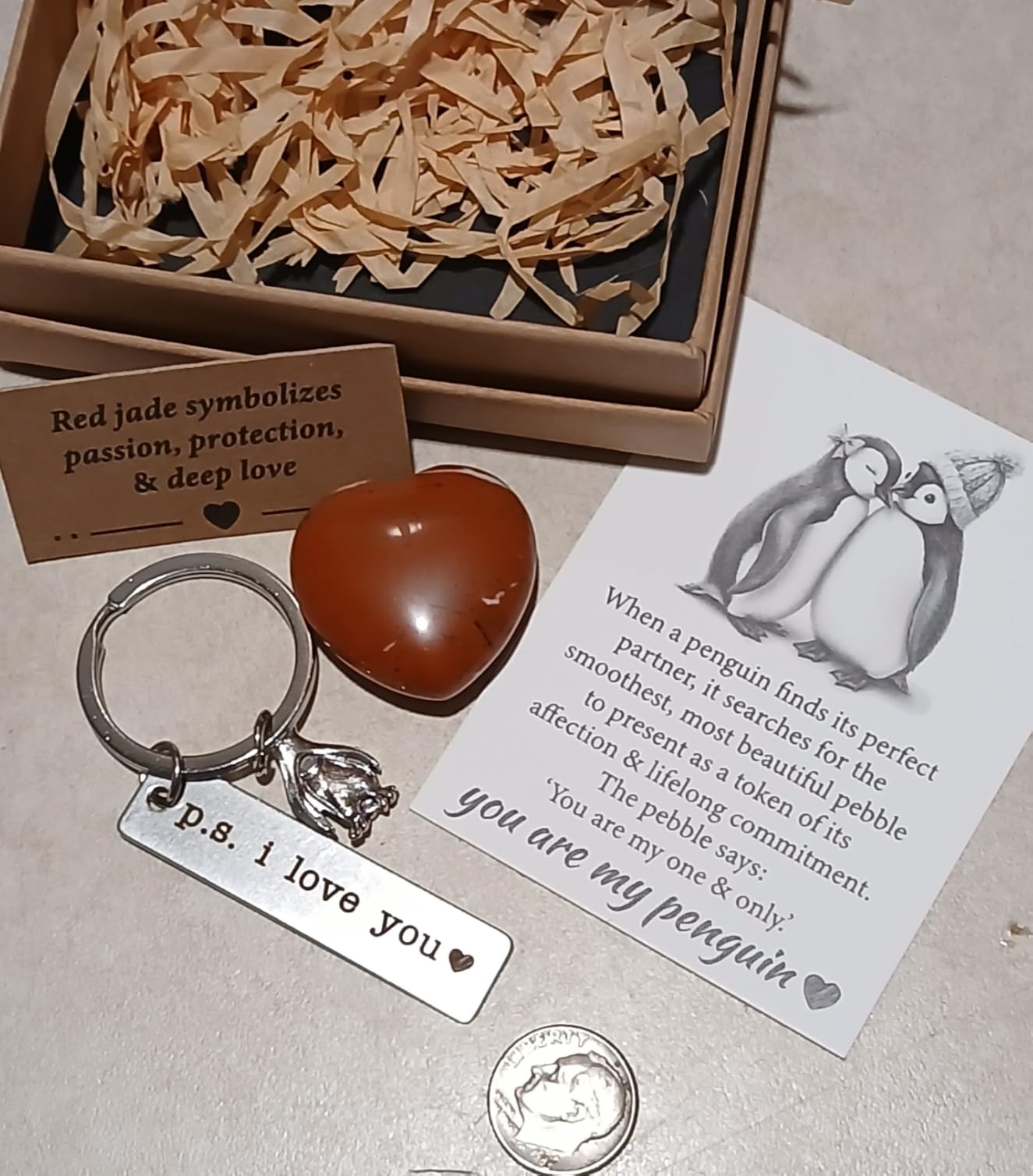 Romantic Penguin Gift Box Set - Anniversary Valentine's Day Love Gifts | Perfect Presents for Boyfriend, Girlfriend, Wife, or Husband on Birthdays, or Sweet Day Making it a meaningful couples Gifts customer photo 2