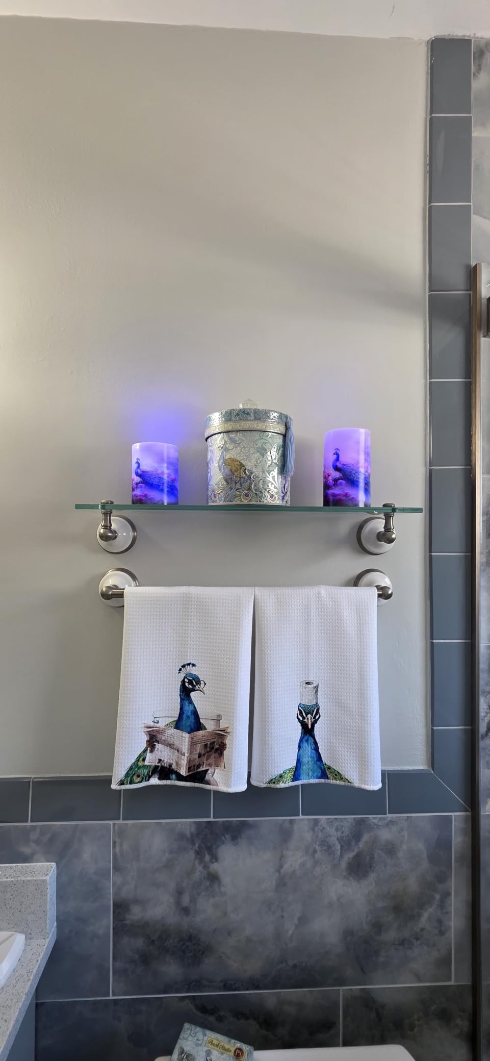 Funny Mallard Duck Hand Towels for Bathroom, Mallard Duck Gifts, Ducks Kitchen Towels, Ducks Lovers Owners Gifts, Farmhouse Animal Decorative Towel for Nursery Bathroom Toilet, 16x24 Inch customer photo 1