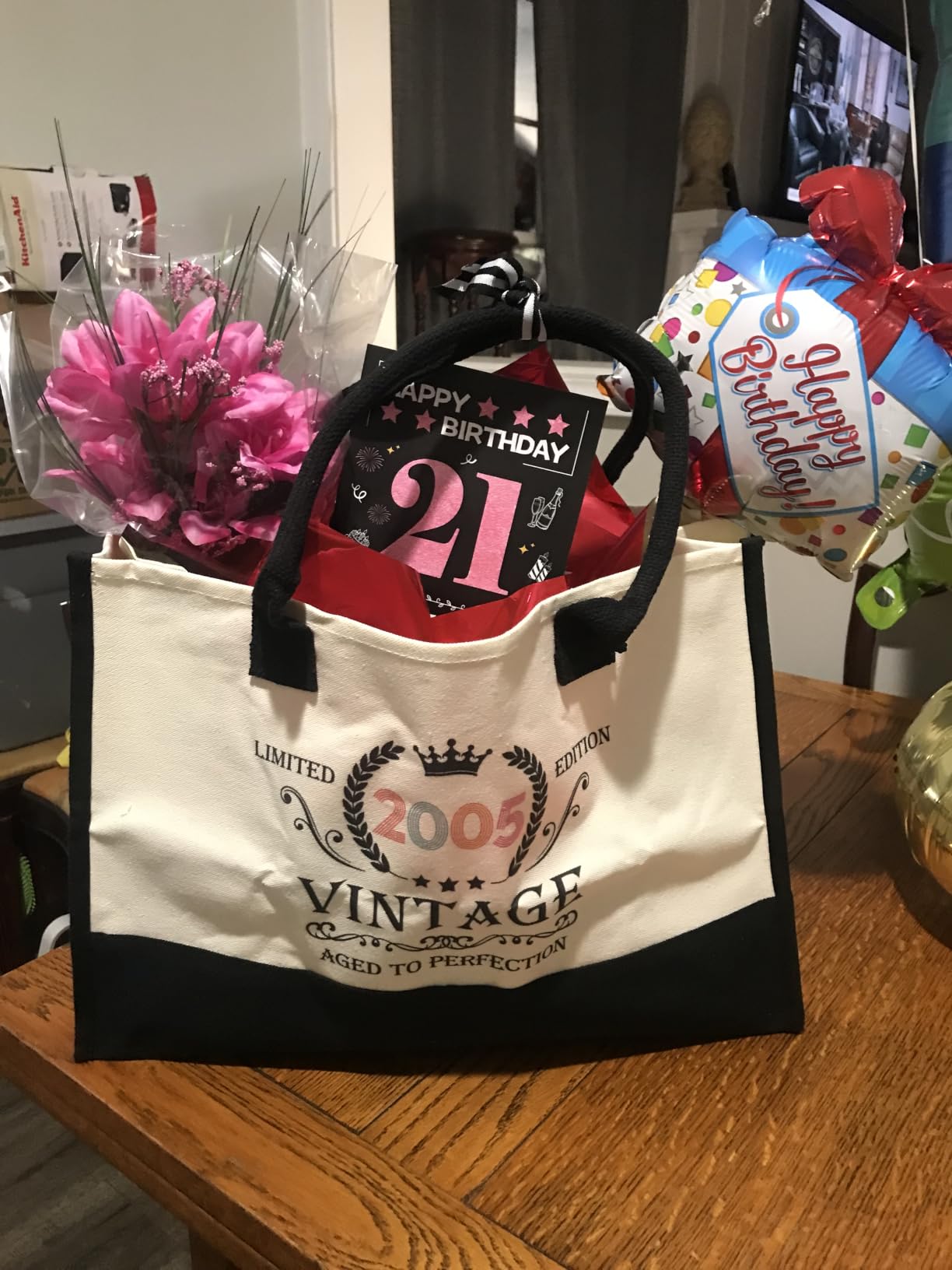 70th Birthday Gifts for Women, Vintage 1956 Happy 70th Birthday Gifts Basket for Women customer photo 1