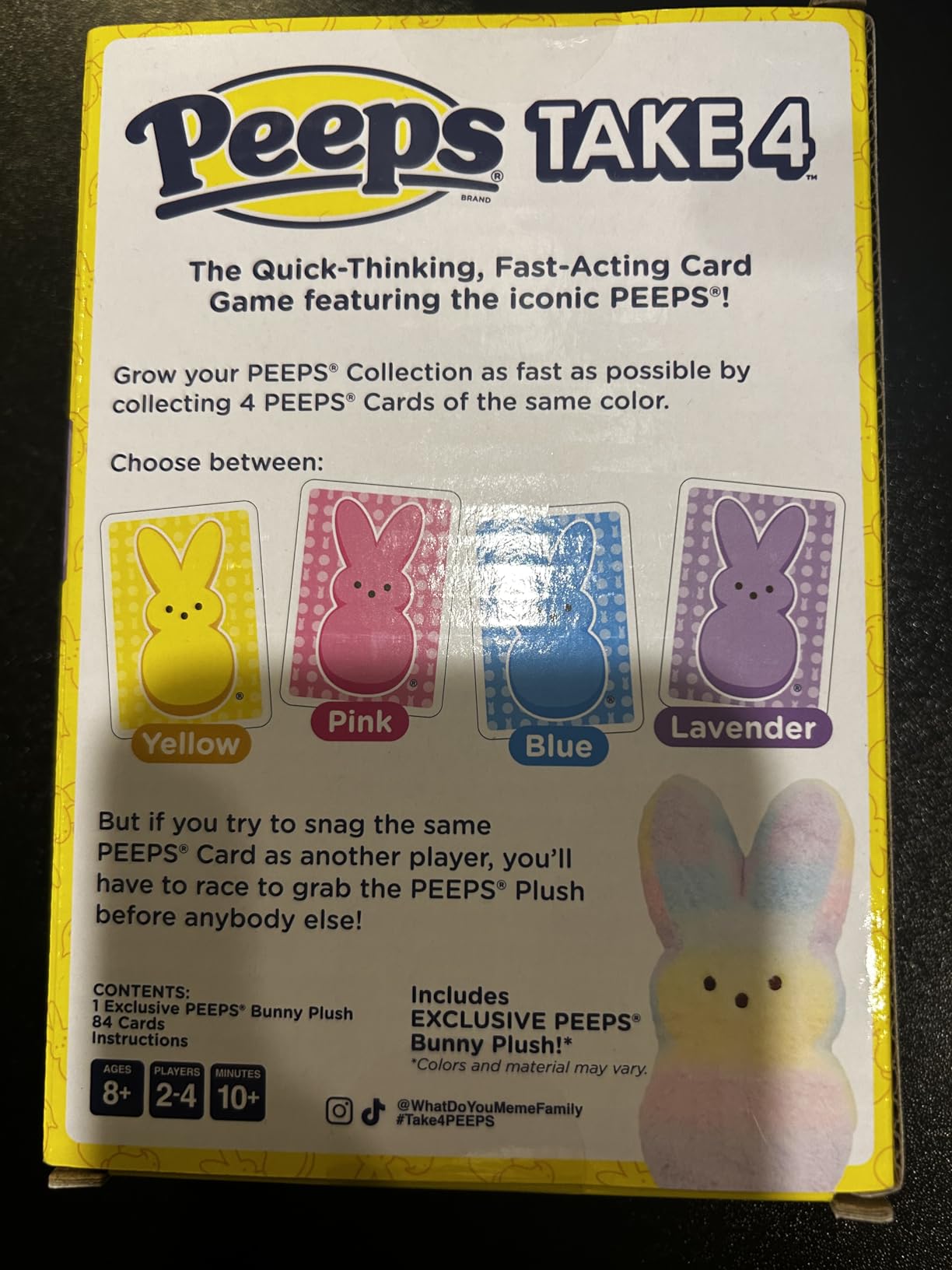 Peeps Take 4 by Relatable - Fast, Cute Family Card Game with Exclusive Peeps Bunny Plush, Fun Easter Game for Kids Ages 8+, Family Game Night, and Easter Basket Stuffers customer photo 2
