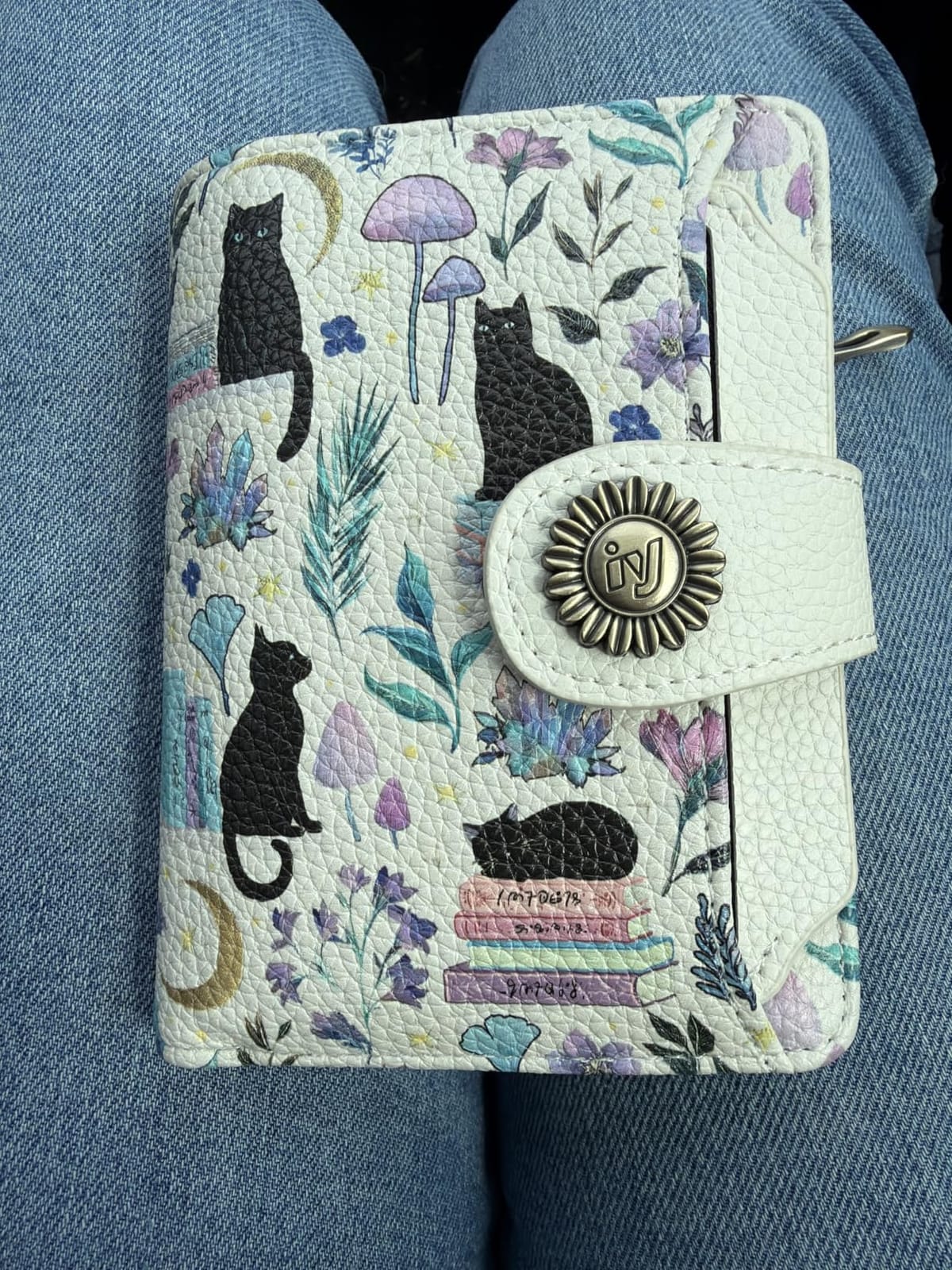 Icycay Possum Wallet Women Small RFID Blocking Bifold Credit Card Holder | Removable ID Window, 14 Card Slots, Zipper Coin Pocket, PU Leather, Compact Travel, Cash Purse, Ladies Woman Female Girl Gift customer photo 1