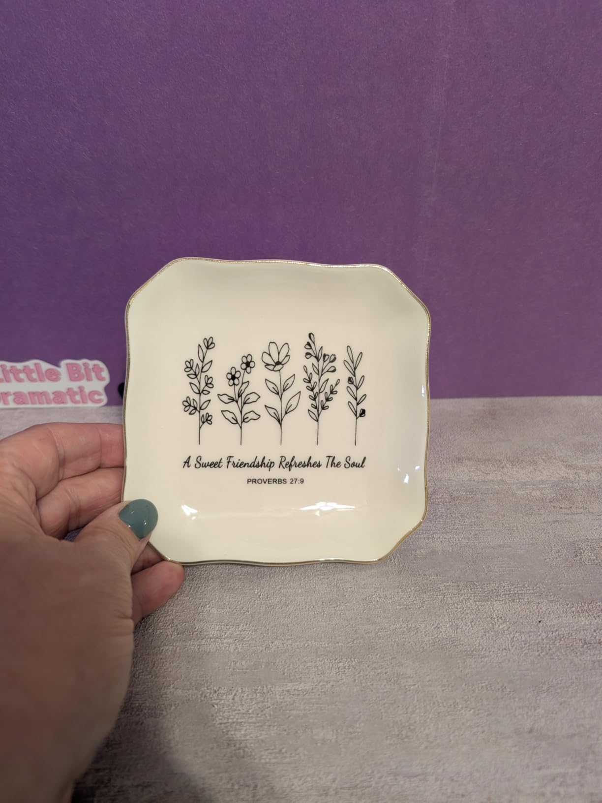 Jelershy Godmother Gift Trinket Dish Jewelry Tray customer photo 1