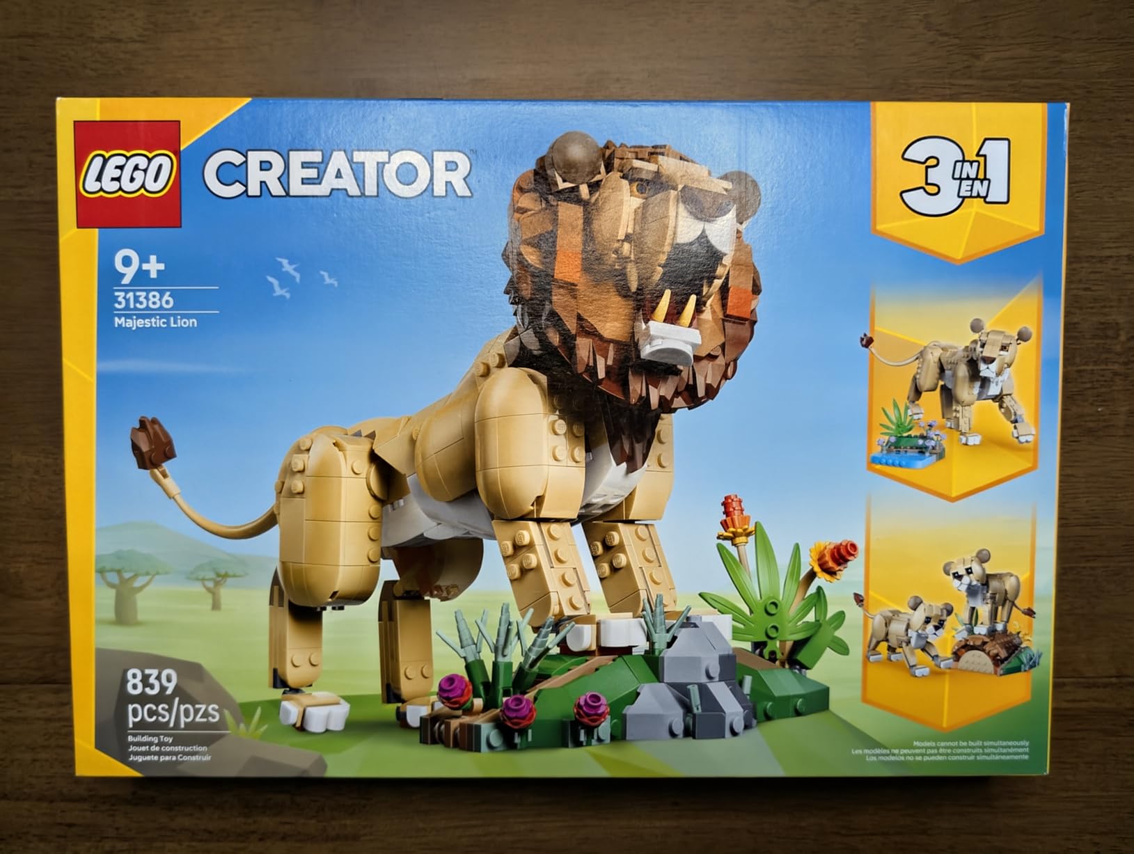 LEGO Creator 3 in 1 Wild Animals: Majestic Lion - Building Toy for Boys & Girls, Ages 9+ - Kids Bedroom or Desk Decor - Lion Toy with 3 Building Options - Gift for Birthdays - 31386 customer photo 1