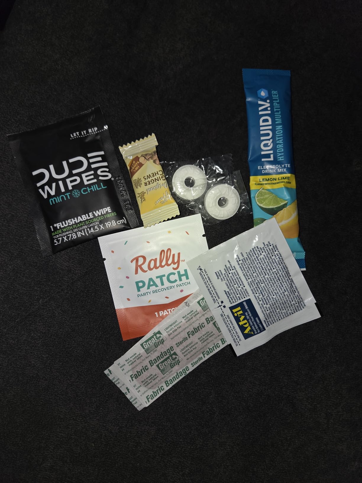 1 Pre-Filled Hangover Kit for Bachelor Party Favors, 21st Birthday Gift, Wedding Favors, Guys Trips, Cruises & Celebrations | 9 Piece Hangover Supplies & Bag (1 Kit) customer photo 2