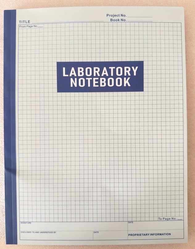 Lab Notebook Chemistry Laboratory Notebook for Science Students and Researchers - 105 Pages, 8.5 x 11 Inch - Perfect Bound Composition Book for Scientific Experiments, and Research Documentation customer photo 1