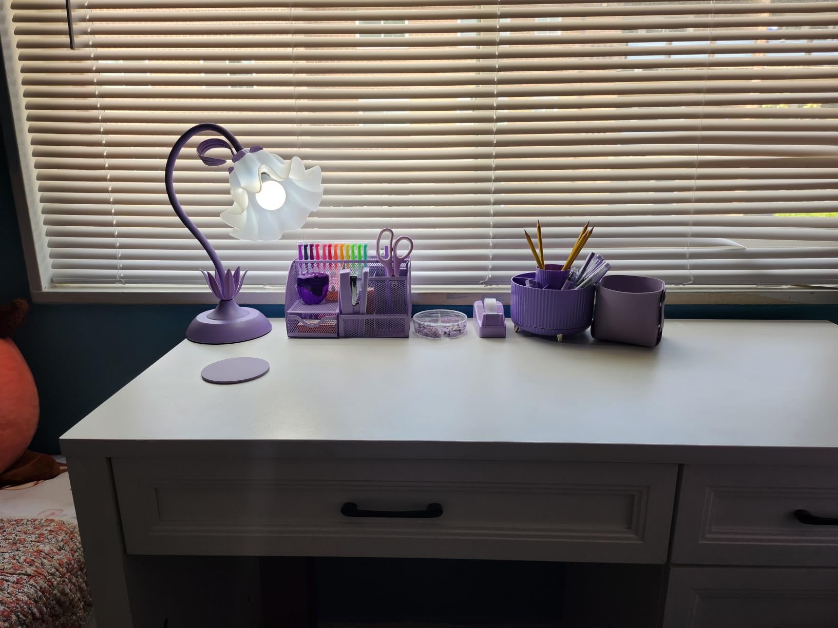 Black Desk Accessories and Organizers with Desk Organizer and 360° Rotating Pen Holder Stapler Pen and a Lot of Office Black Office Supplies Beautifully Presented in a Gift Box customer photo 2