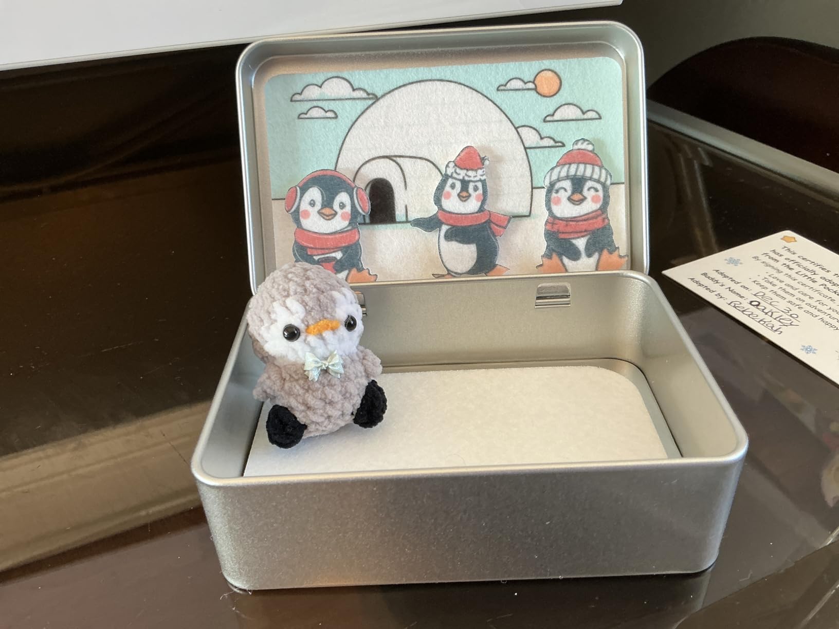 Little Pocket Hedgie Mini Hedgehog, Collectible Gift Travel Buddy | Cute mini hedgehog in a pocket tin, a collectible desk gift for coworkers, friends and animal lovers customer photo 1