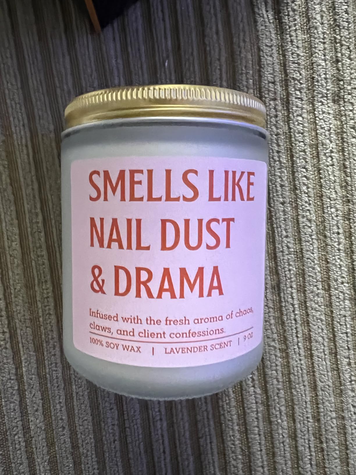 GSPY Scented Candle - Nail Tech Gifts for Women, Men - Nail Technician Gifts, Salon Decor - Funny Birthday, Appreciation, Mothers Day, Graduation Ideas for Manicurist, Artist, Beauty Lover, Female customer photo 1
