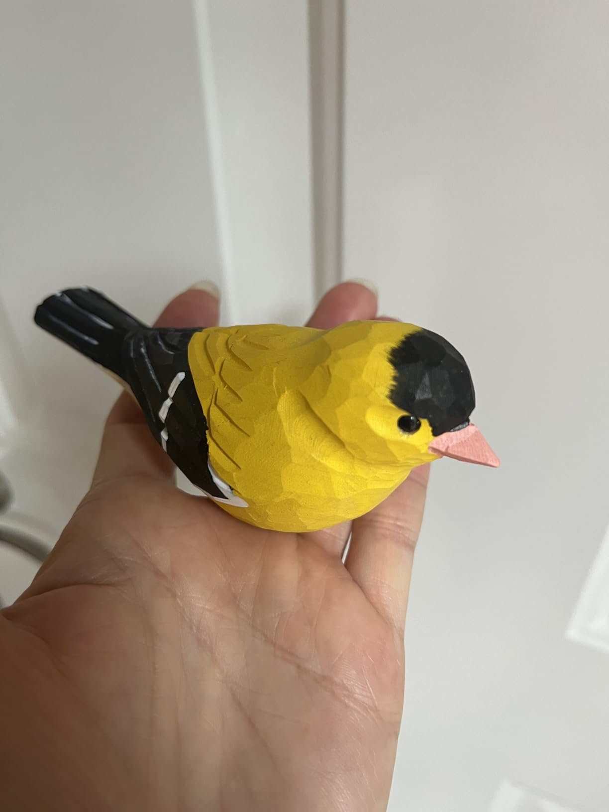 Small Wooden Crow Figurine - Cute Hand-Carved Raven Collectible, Small Rustic Bird Decor for Desk & Shelf, Animal Ornament with Gift Box customer photo 1