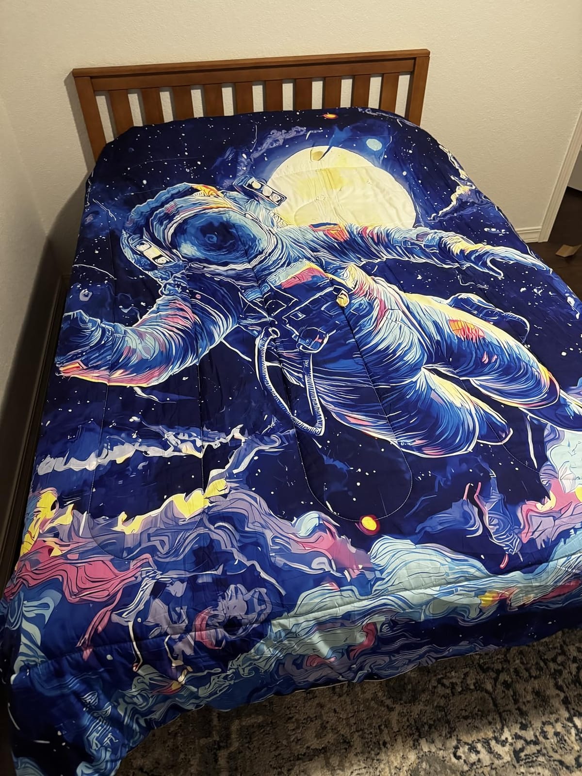 3Pcs White Tiger Comforter Set Twin Size for Teen Boys Girls Room Decor, 3D Animals Print Comforter Set, Wild Animals Theme Black White Stripe Tiger Bedding Set customer photo 2