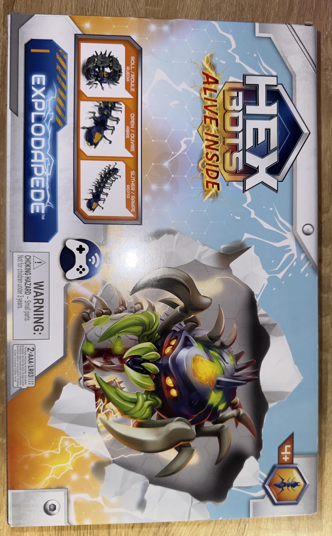 HEX BOTS Explodapede Robotic Centipede Remote Control Toy, Glowing LED Eyes customer photo 1