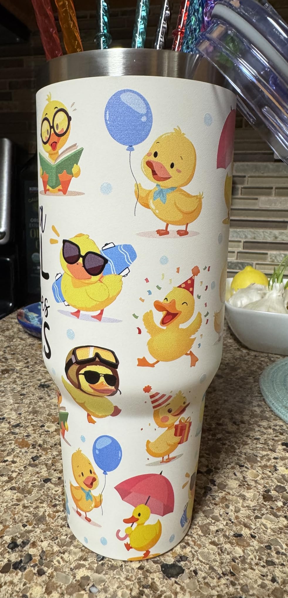 Elephant Tumbler 40oz, Travel Insulated Stainless Steel Tumbler Keeps Drinks Cold & Hot, Double Wall Vacuum, Elephants Gifts for Women Girls Coffee Travel Mug Cup Gift for Birthday Christmas customer photo 1
